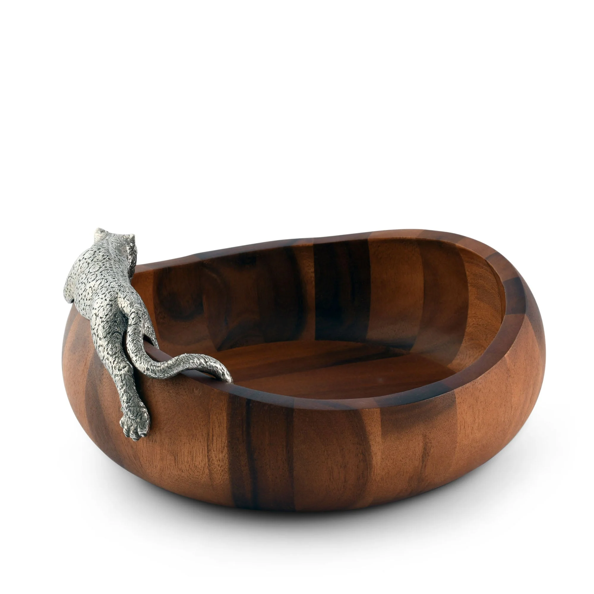 Vagabond House Leopard Wood Salad Bowl Large - Image 3