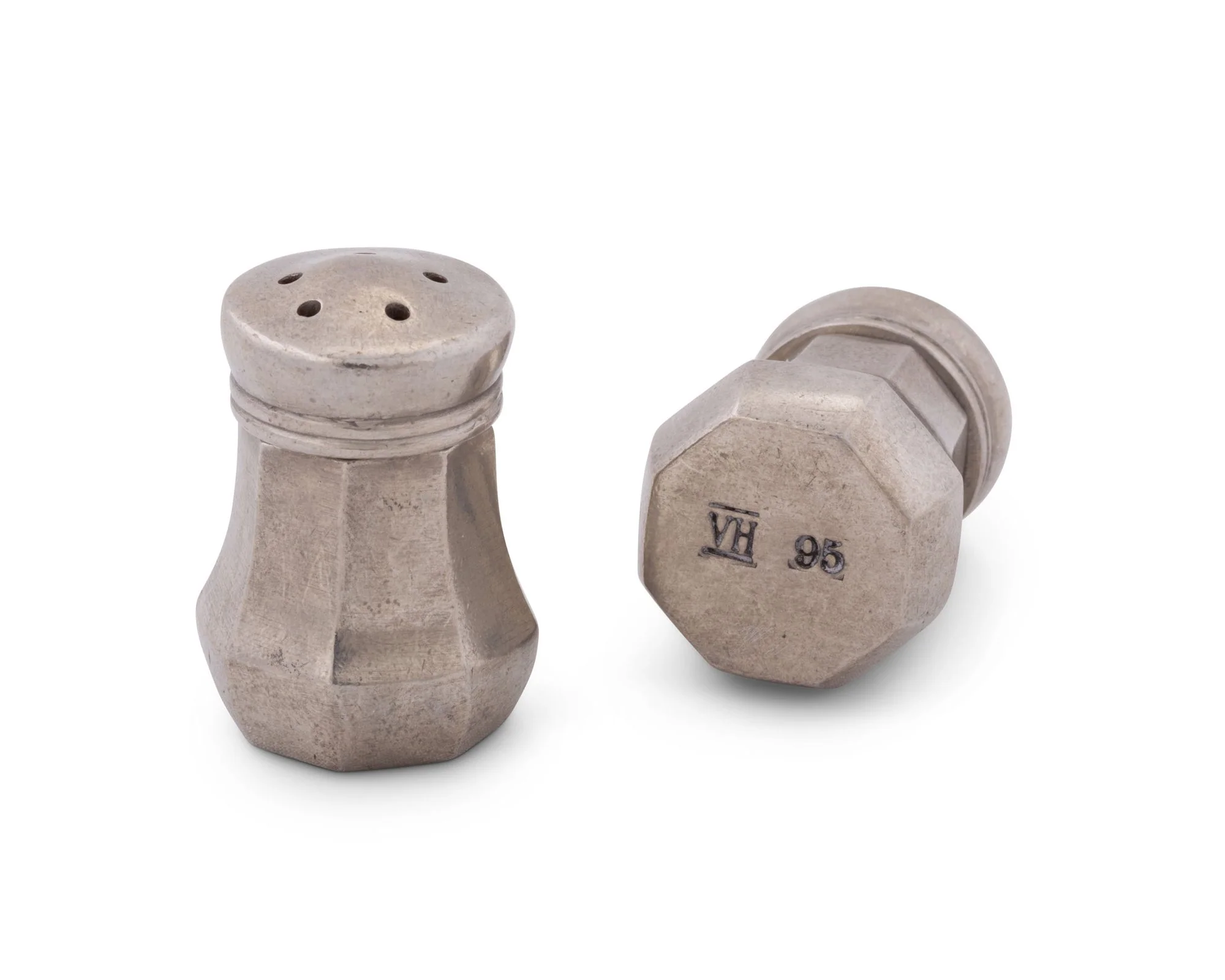 Vagabond House Mini Pewter Salt And Pepper - Image 2