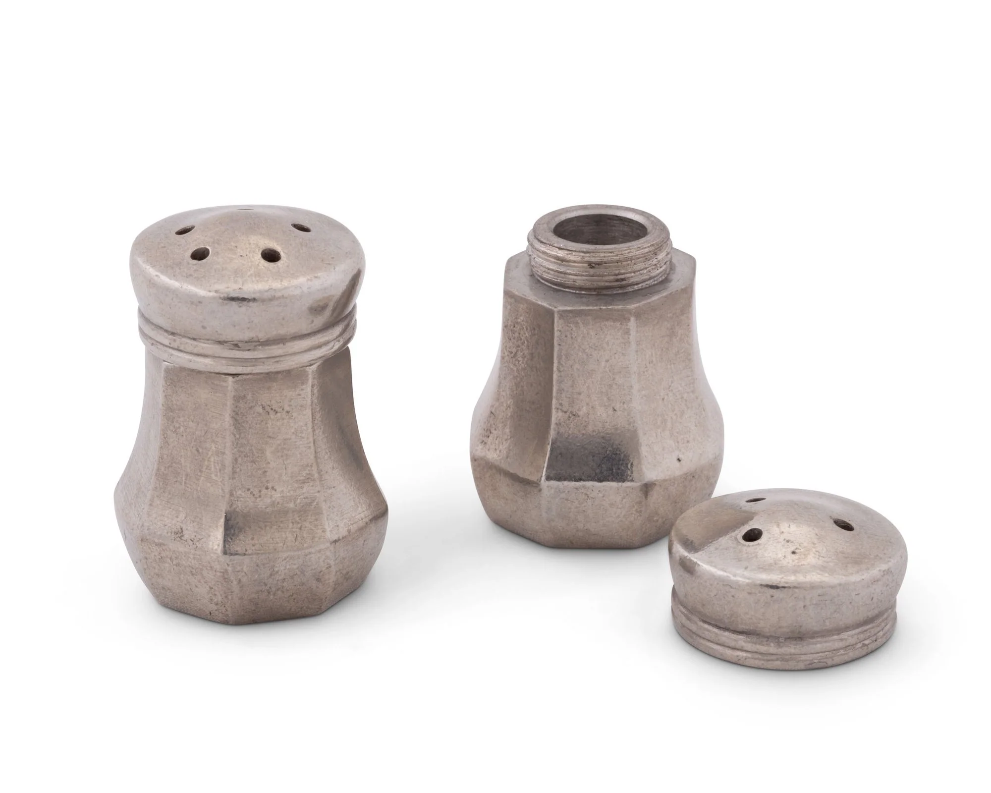 Vagabond House Mini Pewter Salt And Pepper - Image 3