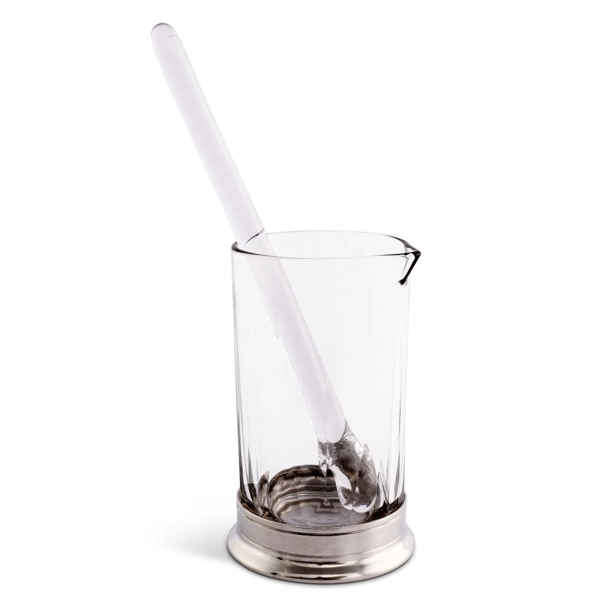Vagabond House Mixing Pitcher and Stirrer - Hatched Glass - Image 4
