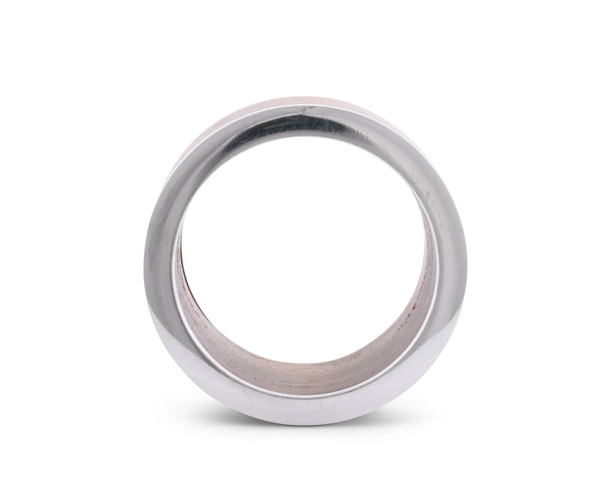 Vagabond House Modern Tribeca Teak Napkin Ring - Image 4