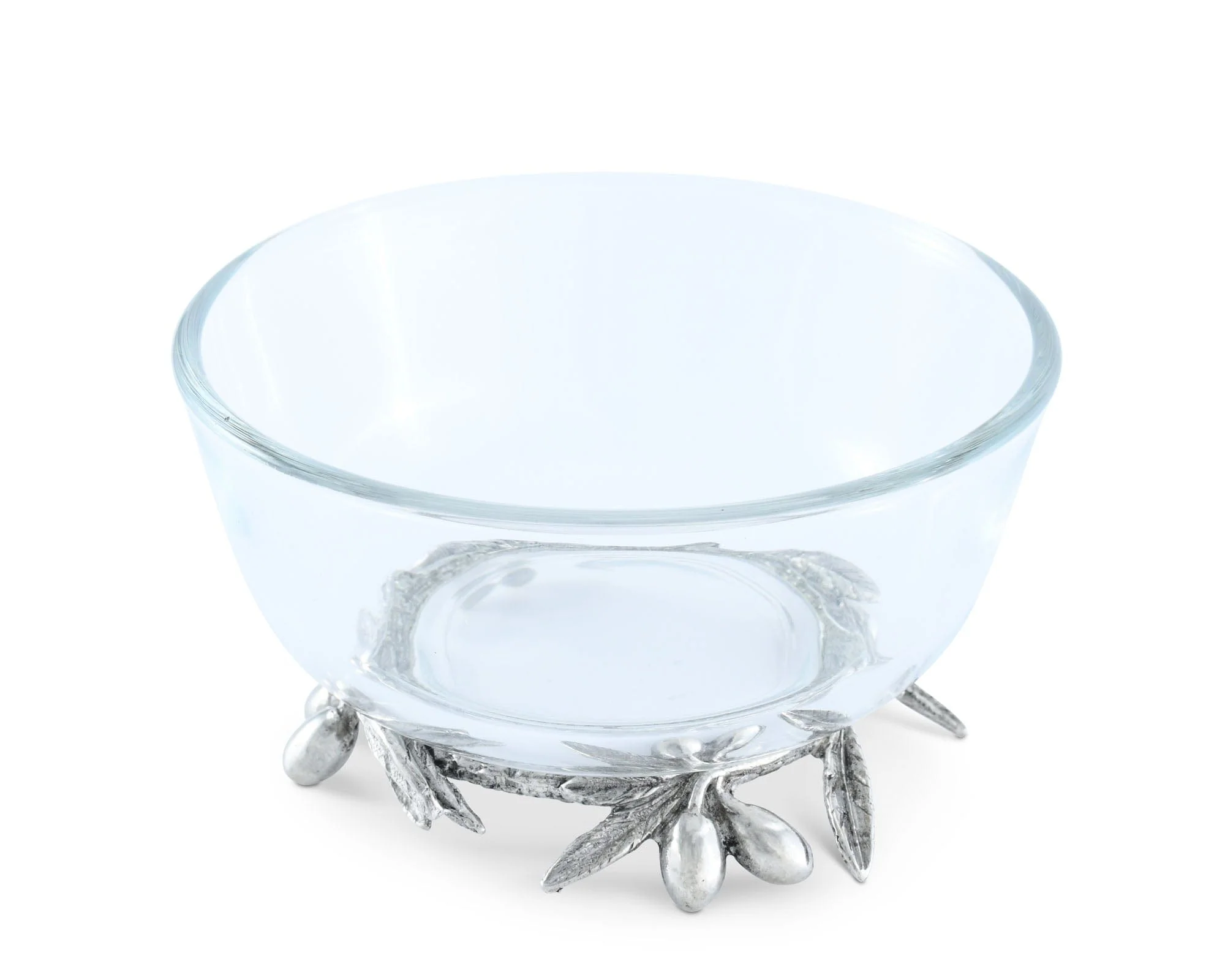Vagabond House Olive Grove Glass & Pewter Bowl - Image 4