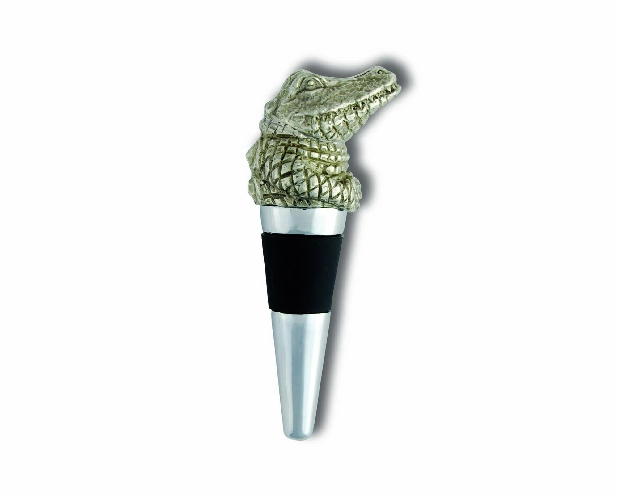Vagabond House Pewter Alligator Bottle Stopper