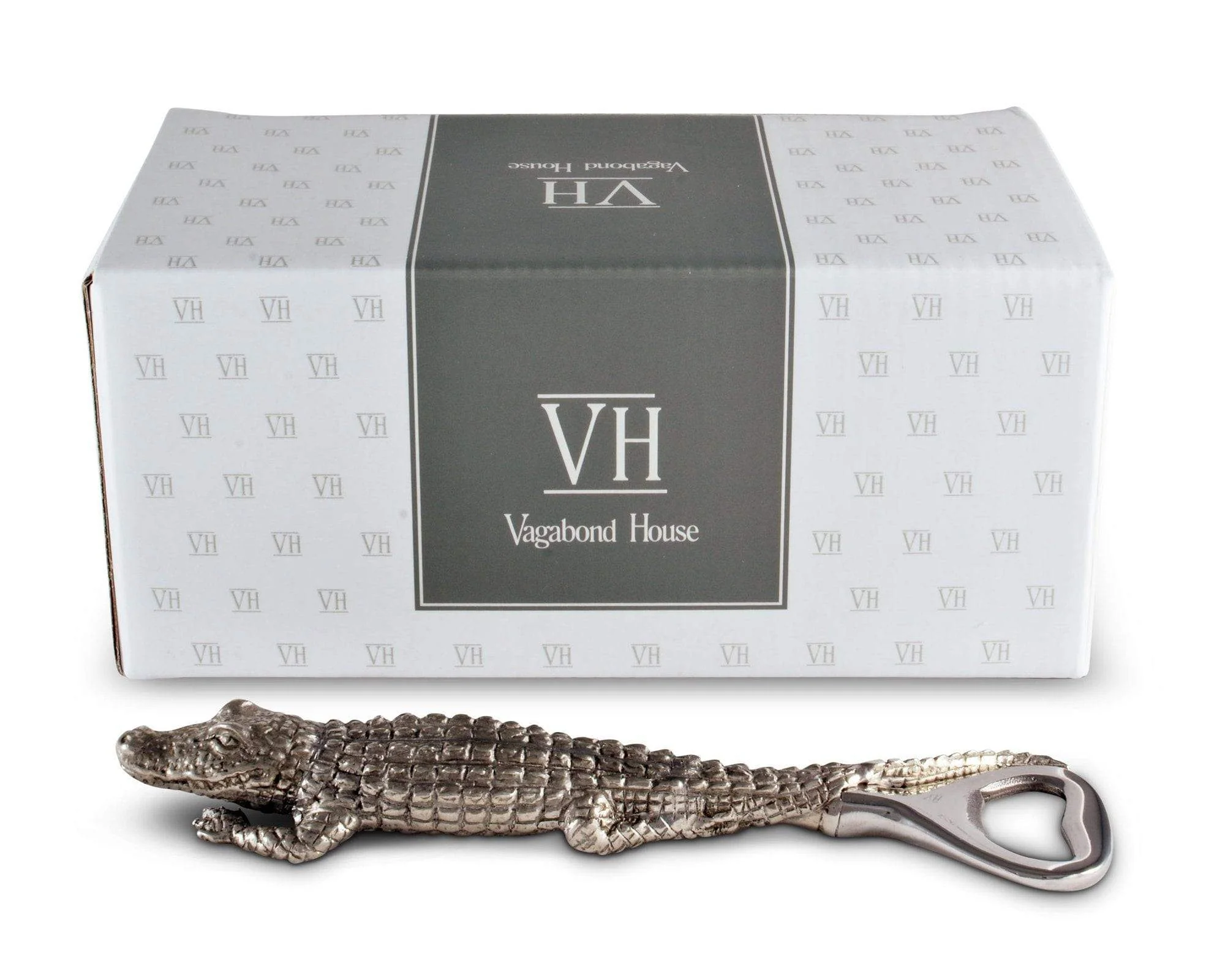 Vagabond House Pewter Alligator Handle Bottle Opener