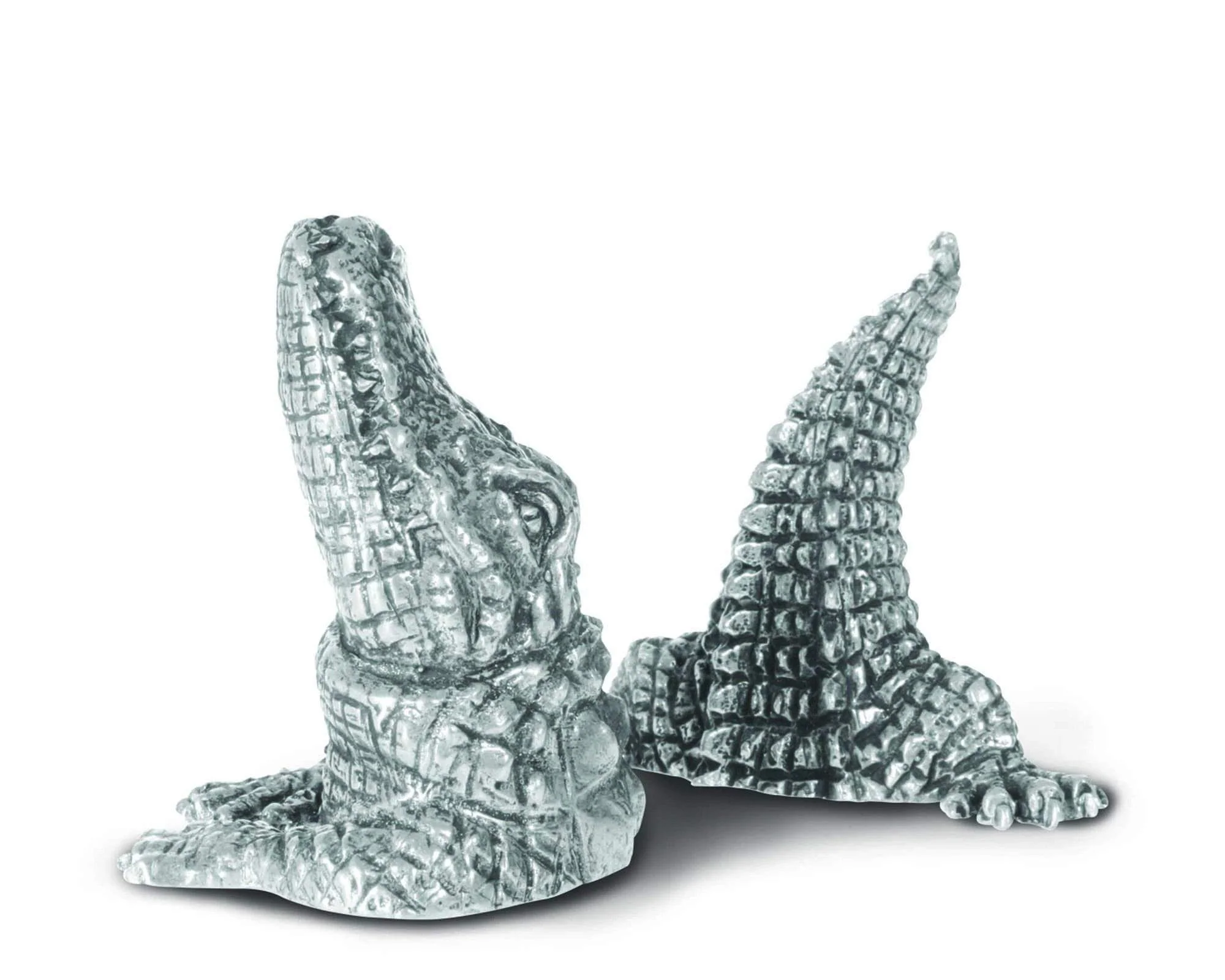 Vagabond House Pewter Alligator Salt & Pepper Set