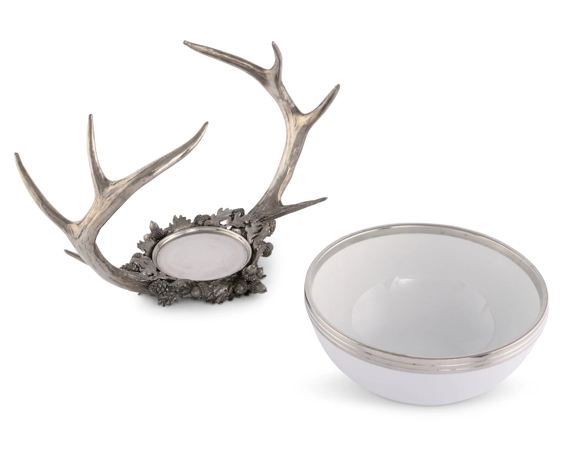 Vagabond House Pewter Antler Bowl - Image 4