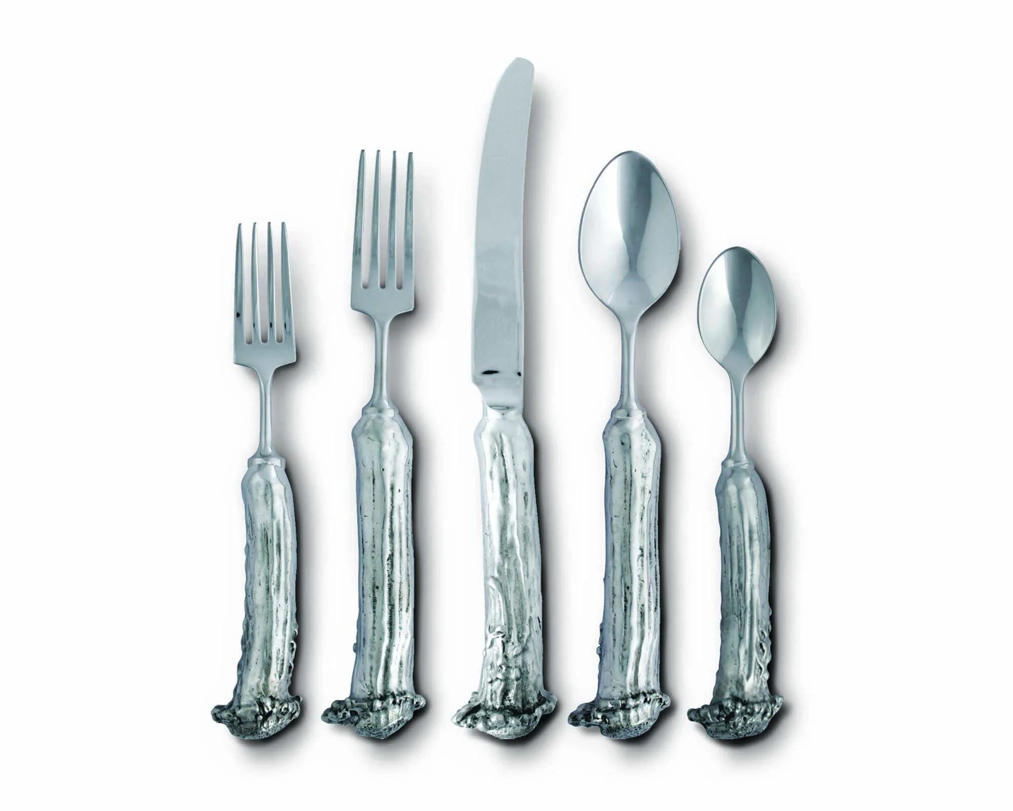 Vagabond House Pewter Antler Flatware Set