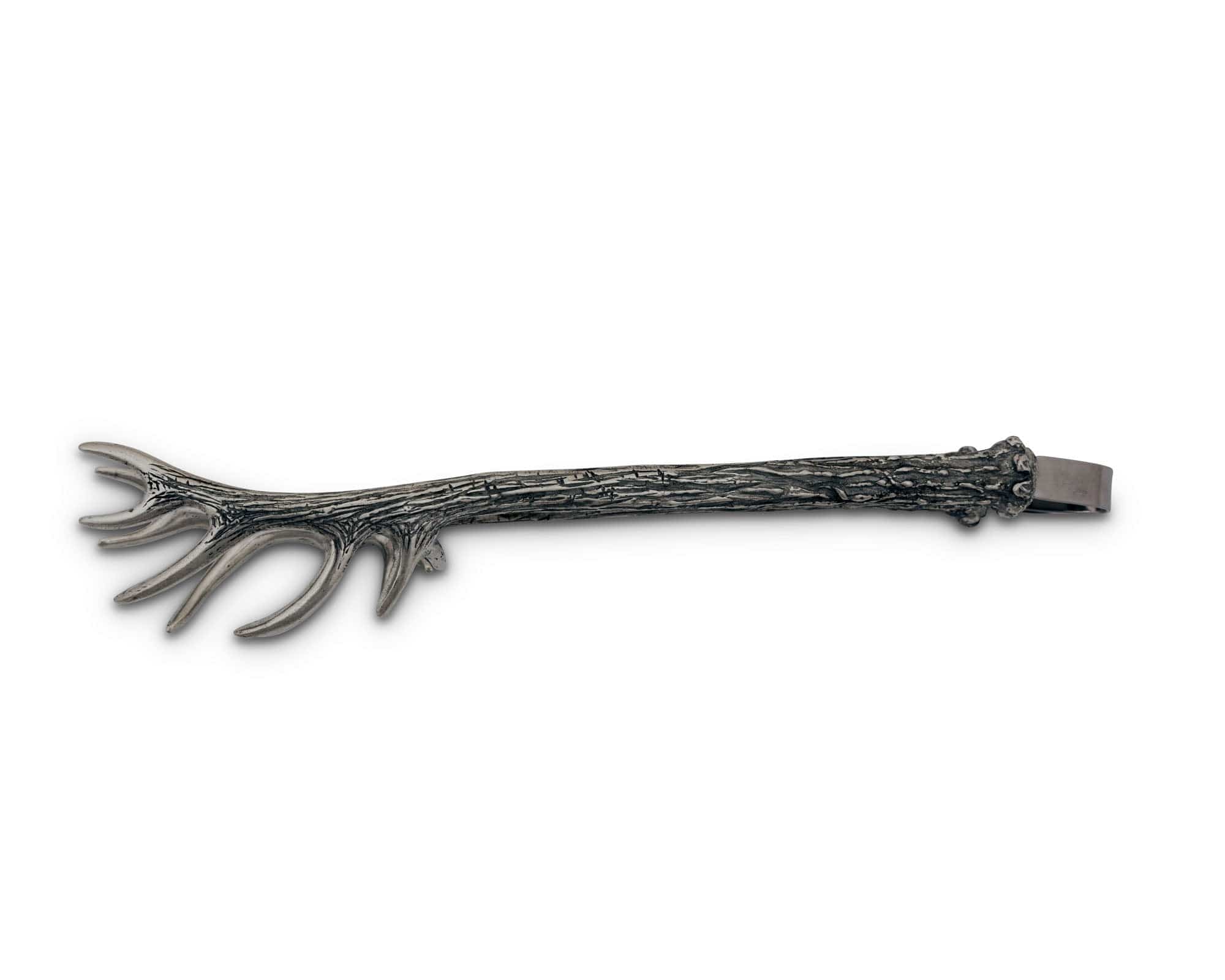 Vagabond House Pewter Antler Pattern Ice / Bread Tongs - Image 2