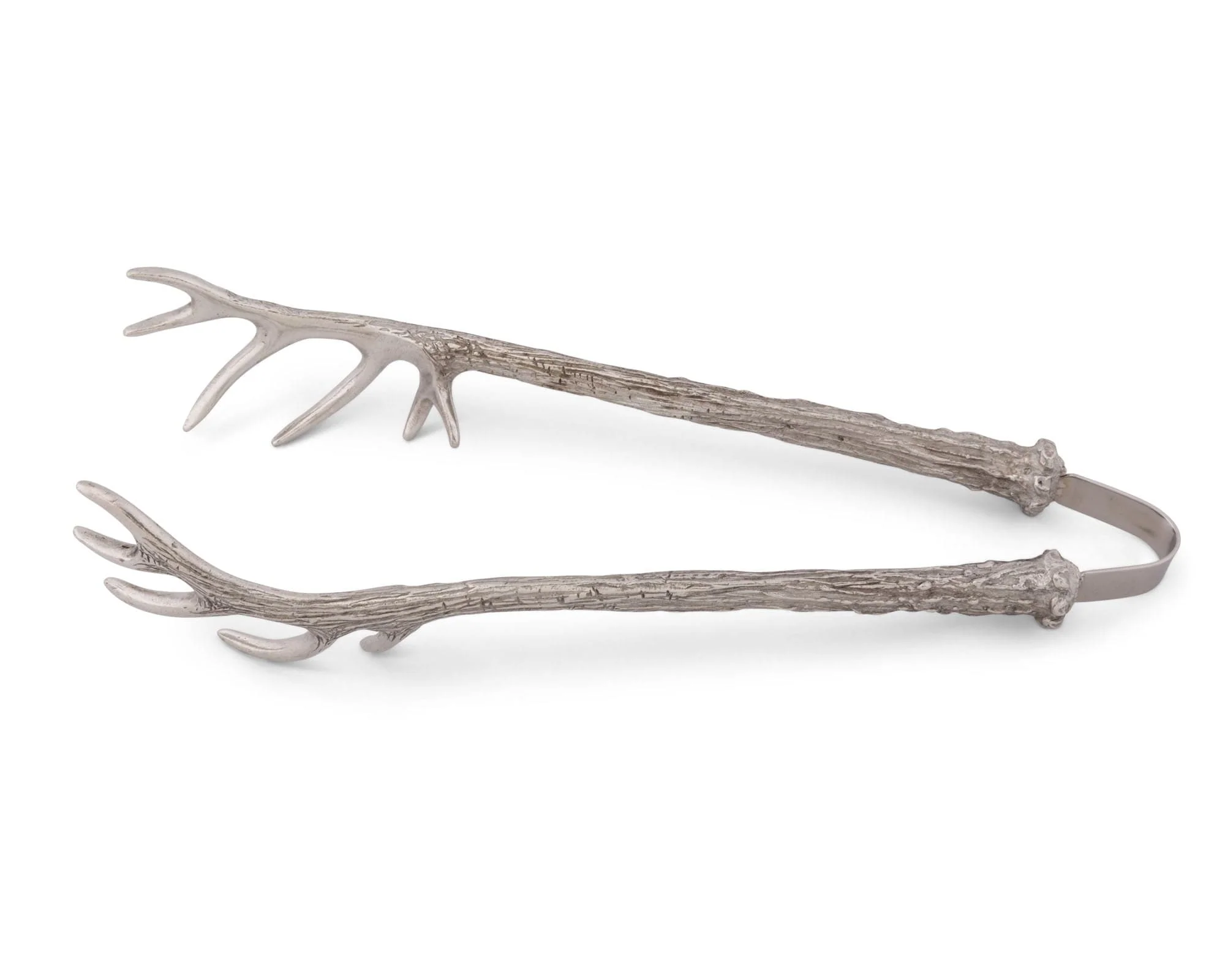 Vagabond House Pewter Antler Pattern Ice / Bread Tongs - Image 4