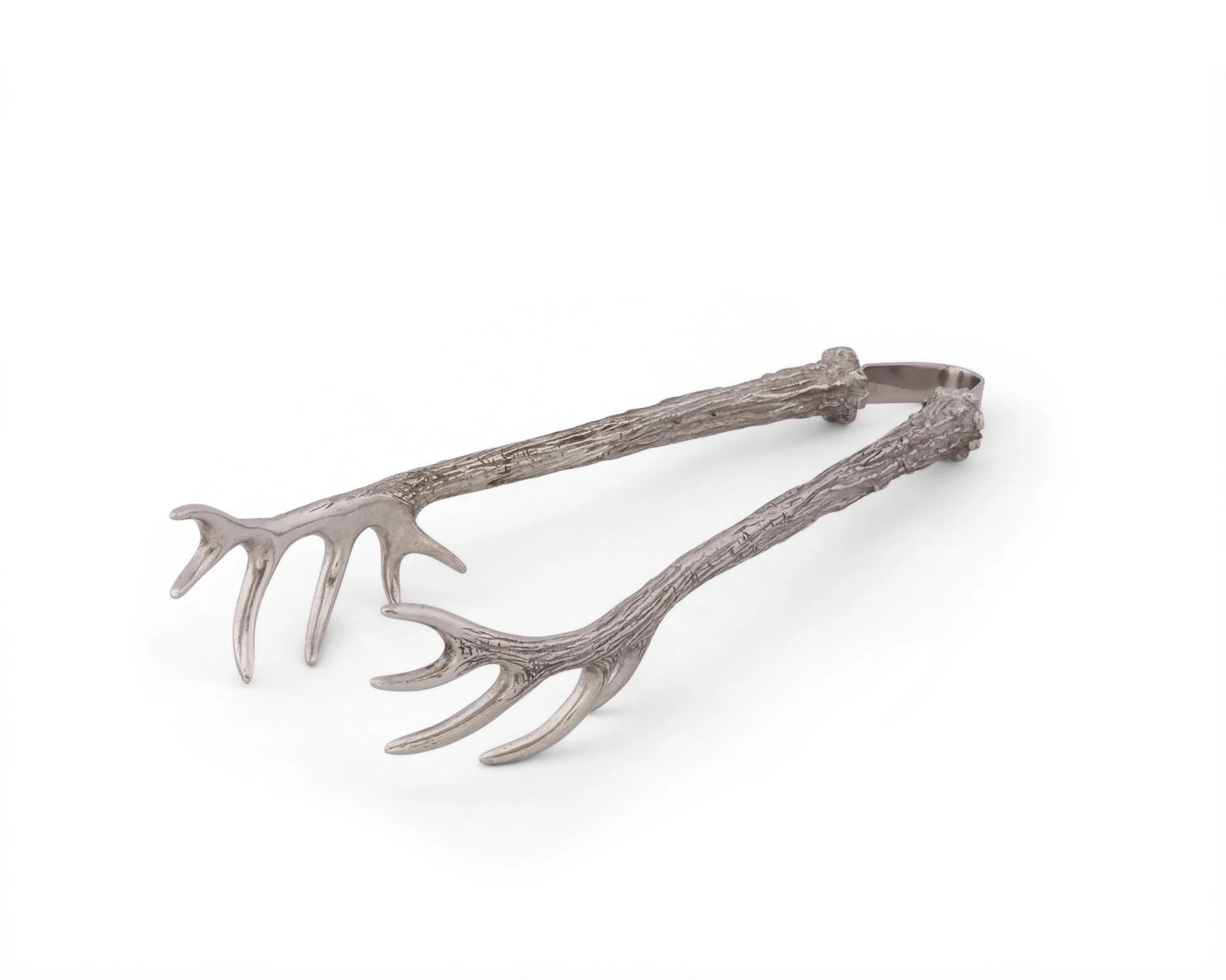 Vagabond House Pewter Antler Pattern Ice / Bread Tongs - Image 5
