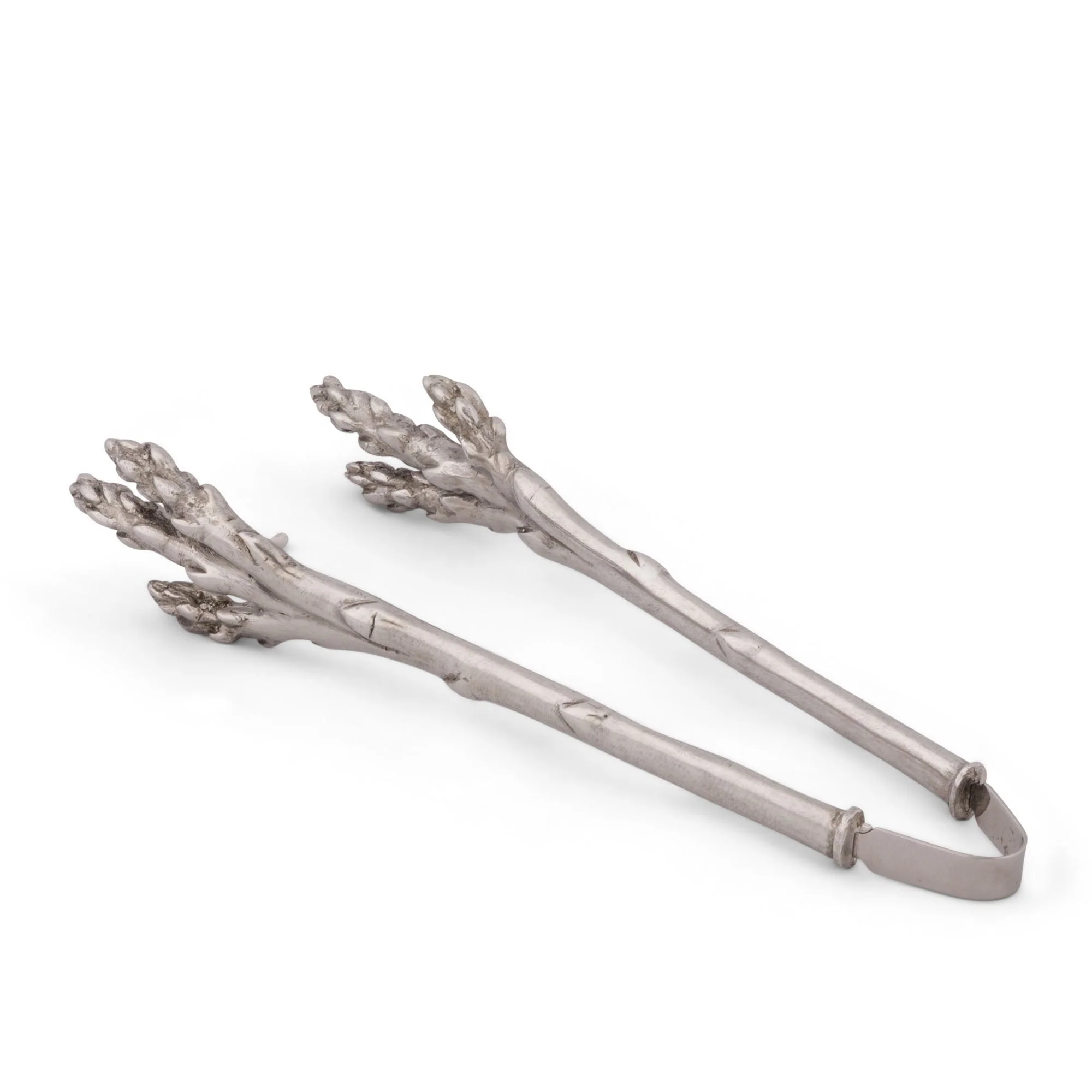 Vagabond House Pewter Asparagus Pattern Tongs