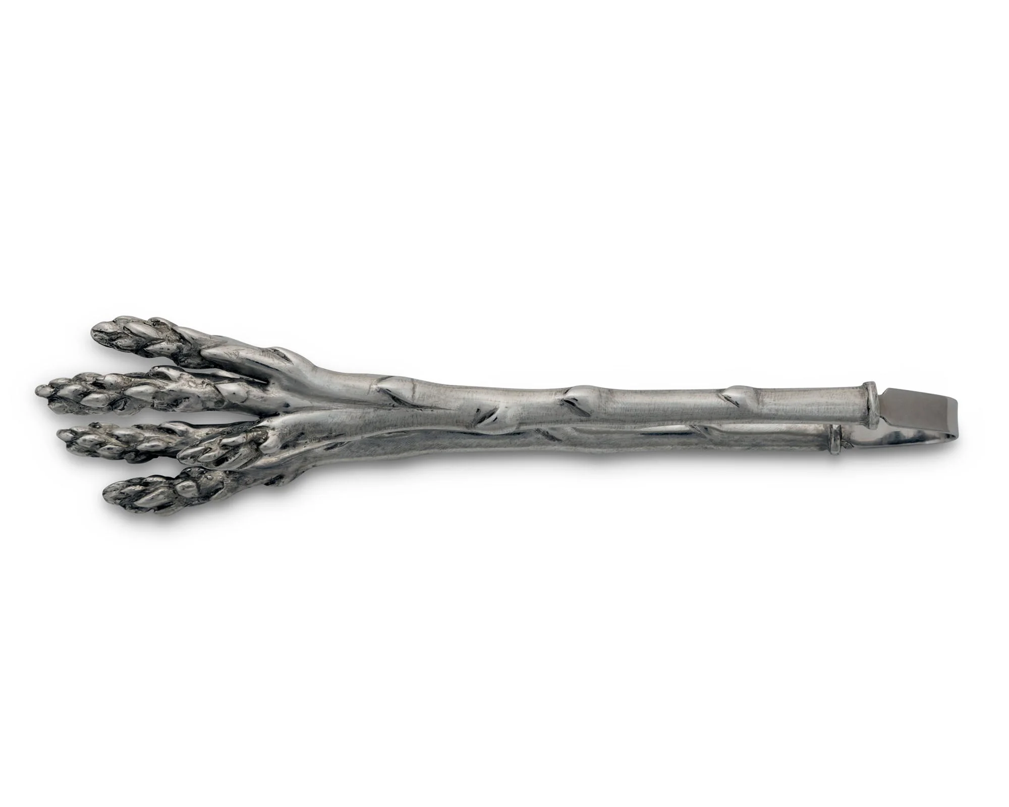Vagabond House Pewter Asparagus Pattern Tongs - Image 2
