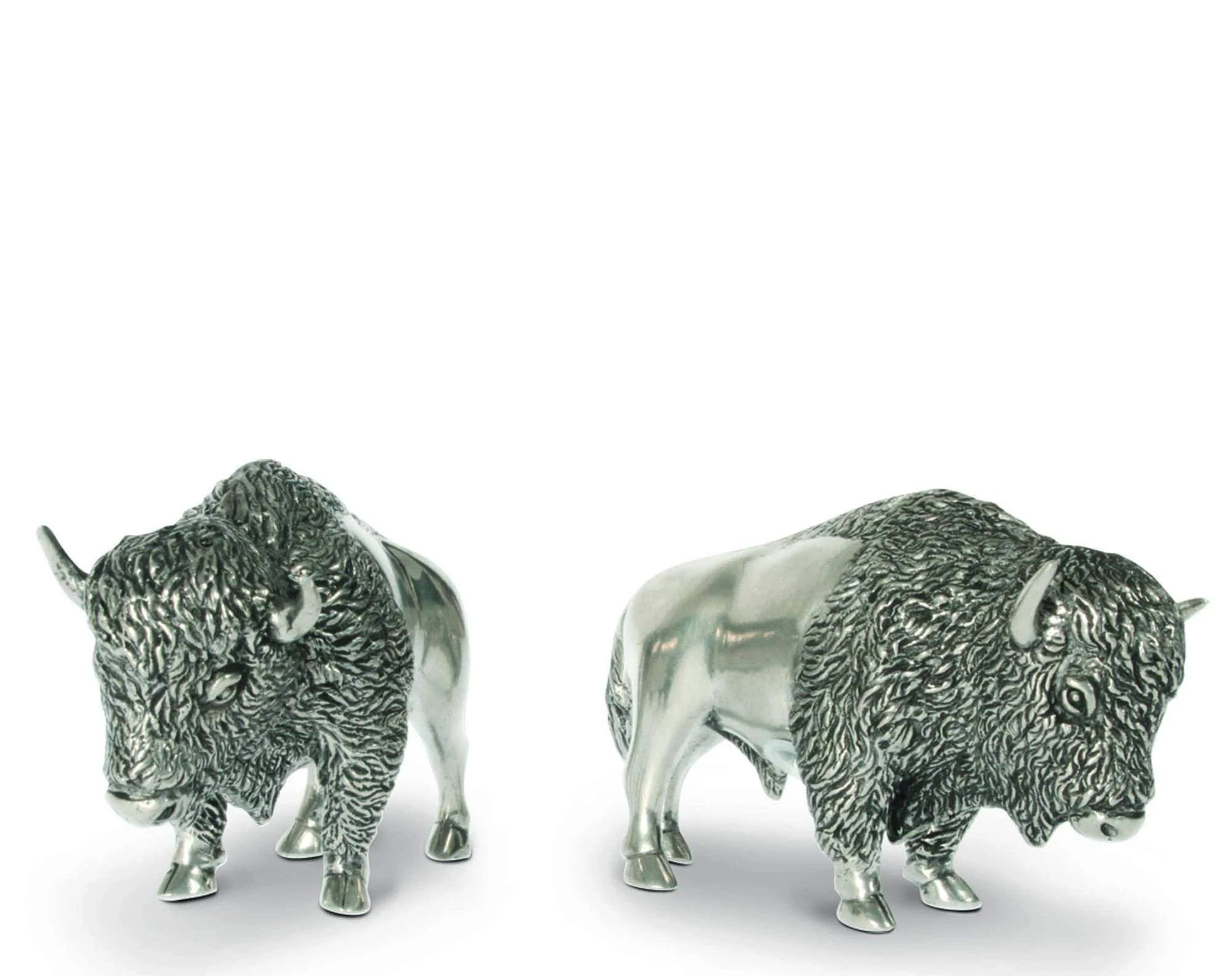 Vagabond House Pewter Bison Salt & Pepper Set - Image 2