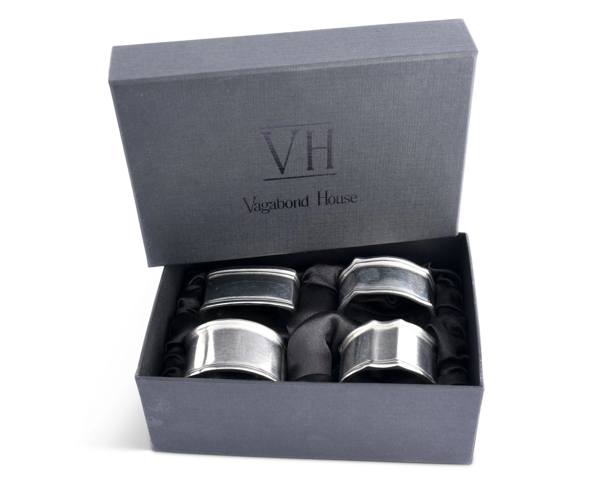 Vagabond House Pewter Classic Napkin Ring Set (4) - Image 2