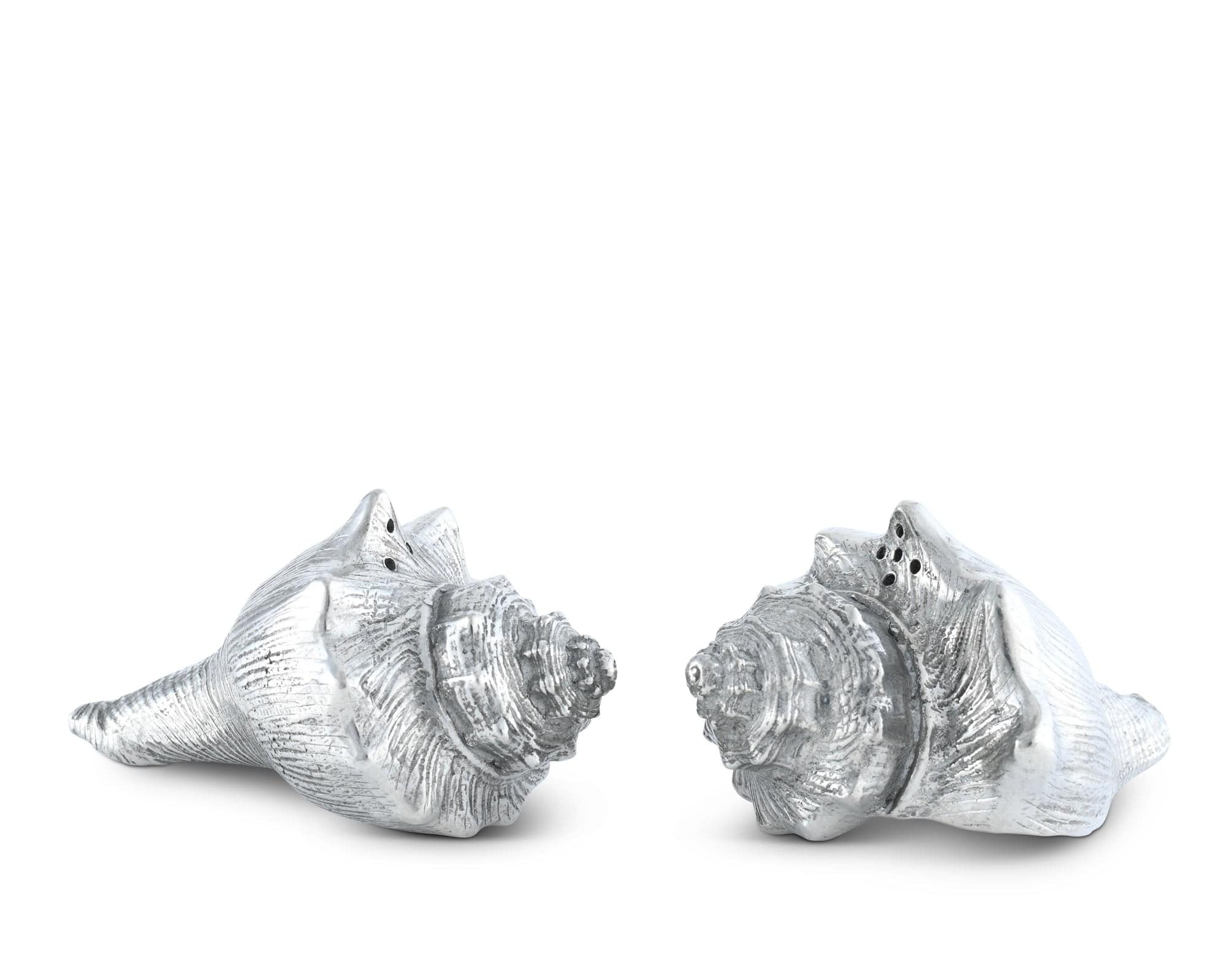 Vagabond House Pewter Conch Shells Salt & Pepper Set - Image 3