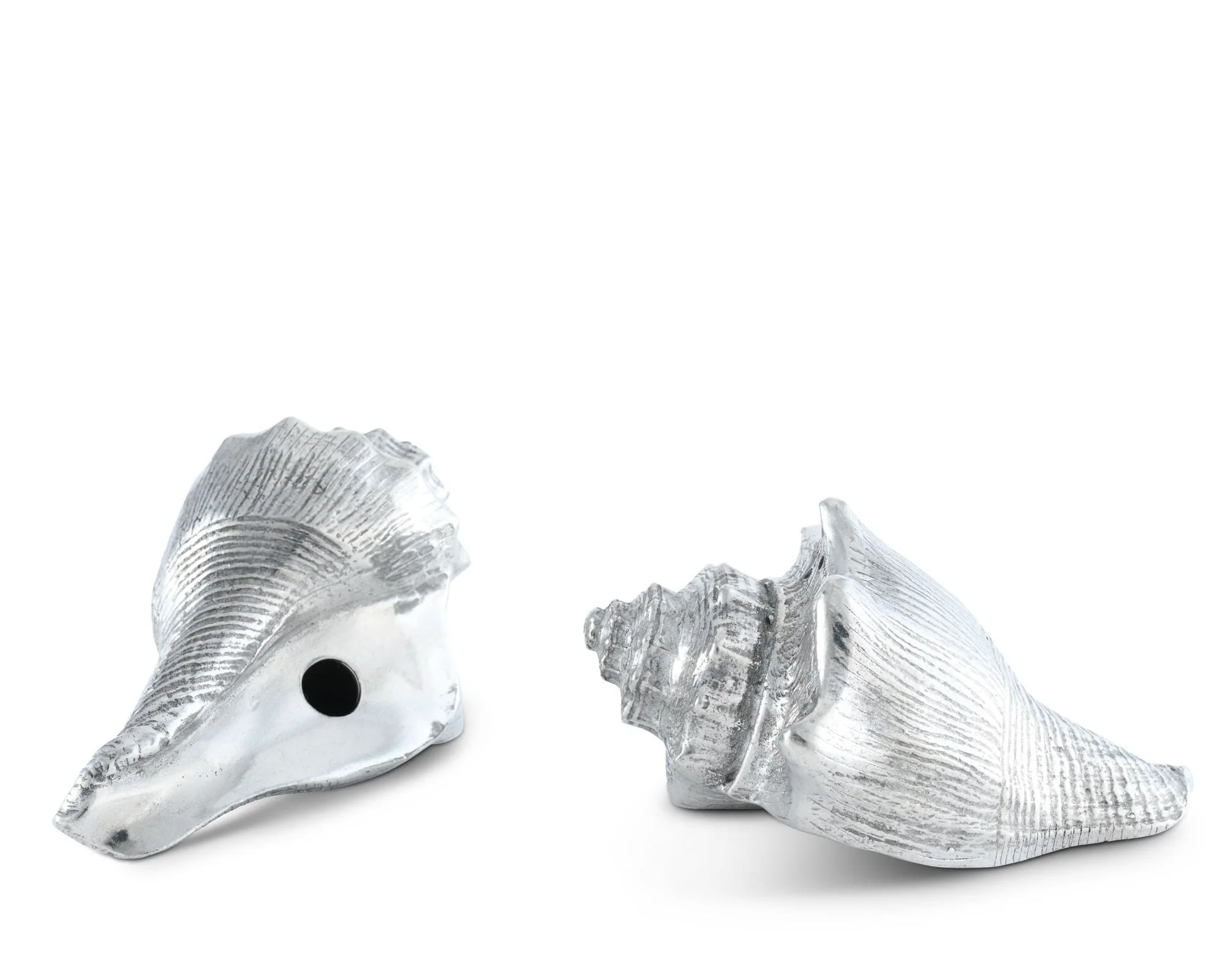 Vagabond House Pewter Conch Shells Salt & Pepper Set - Image 4