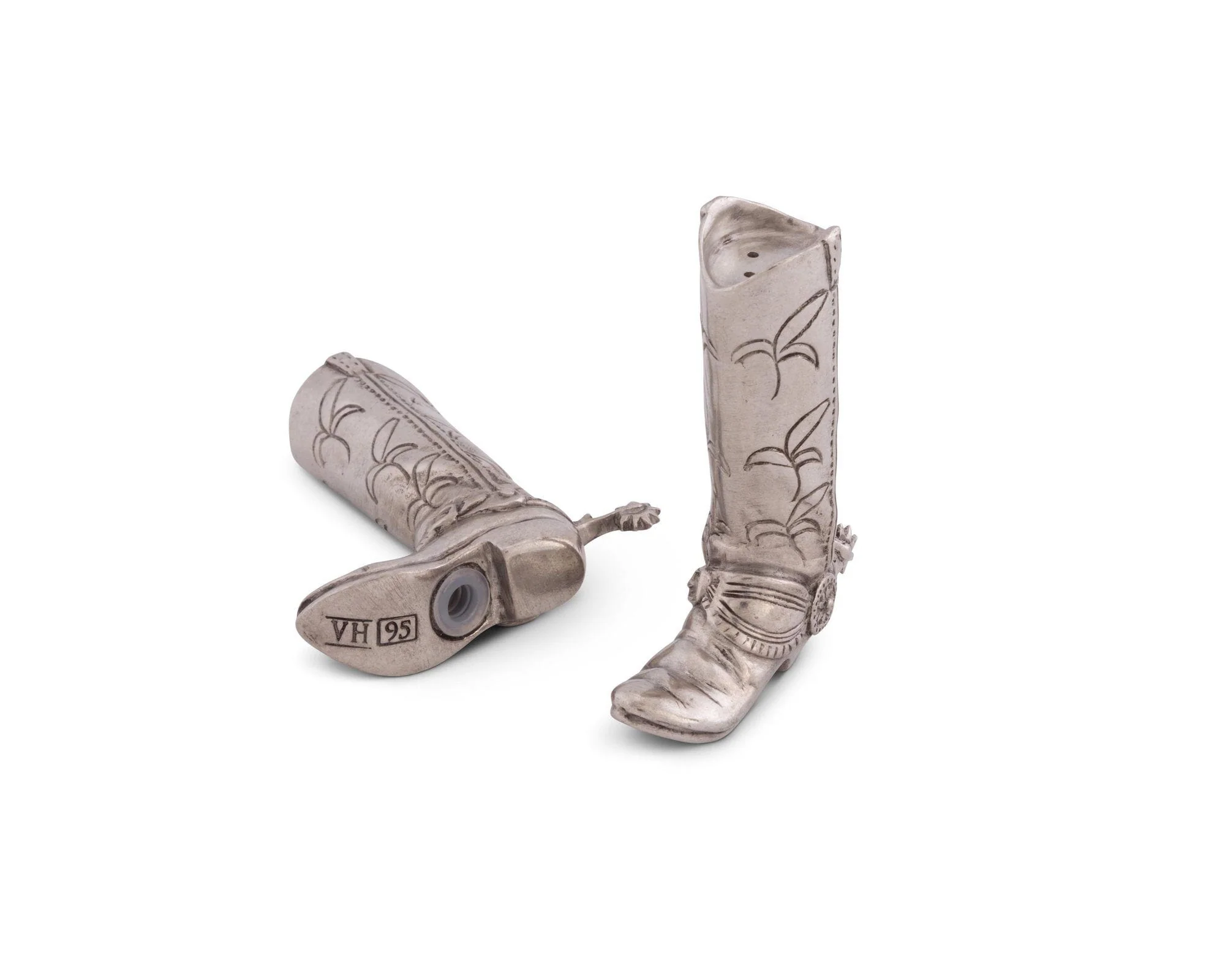 Vagabond House Pewter Cowboy Boot Salt & Pepper Set - Image 2
