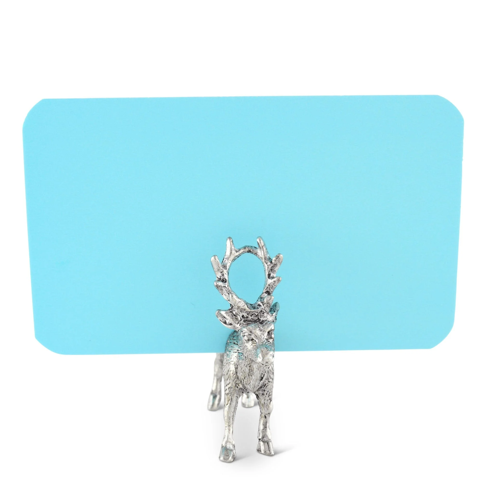 Vagabond House Pewter Deer Place Card Holder