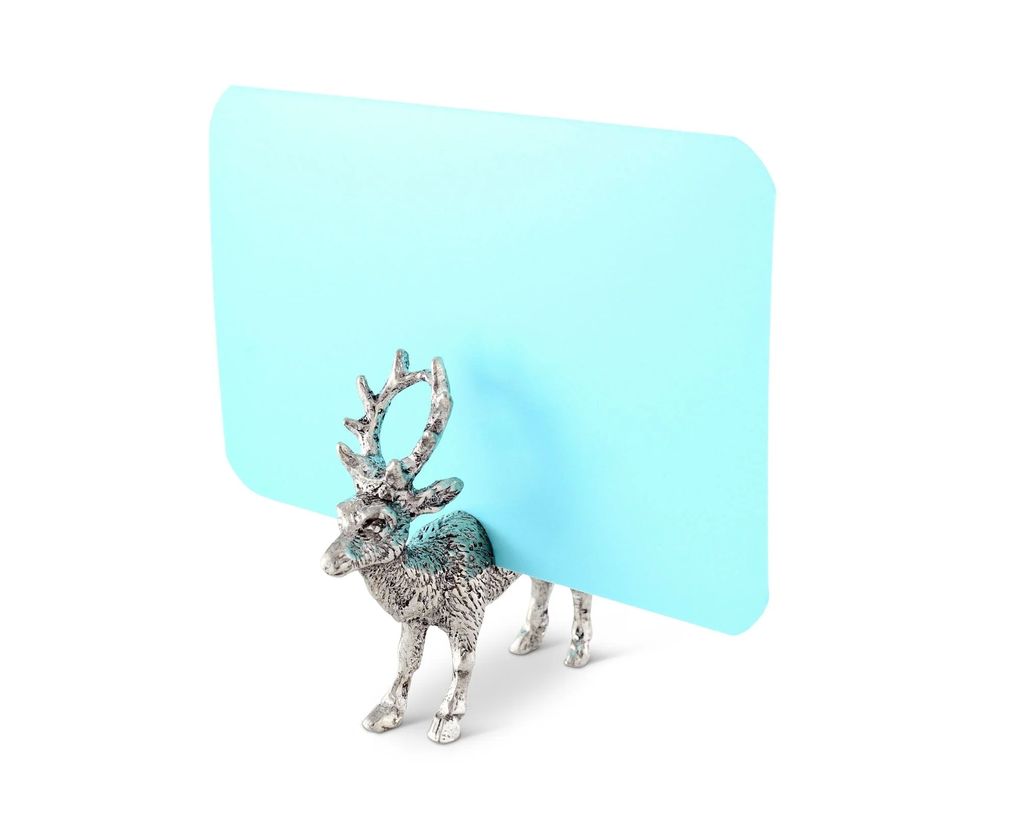 Vagabond House Pewter Deer Place Card Holder - Image 2