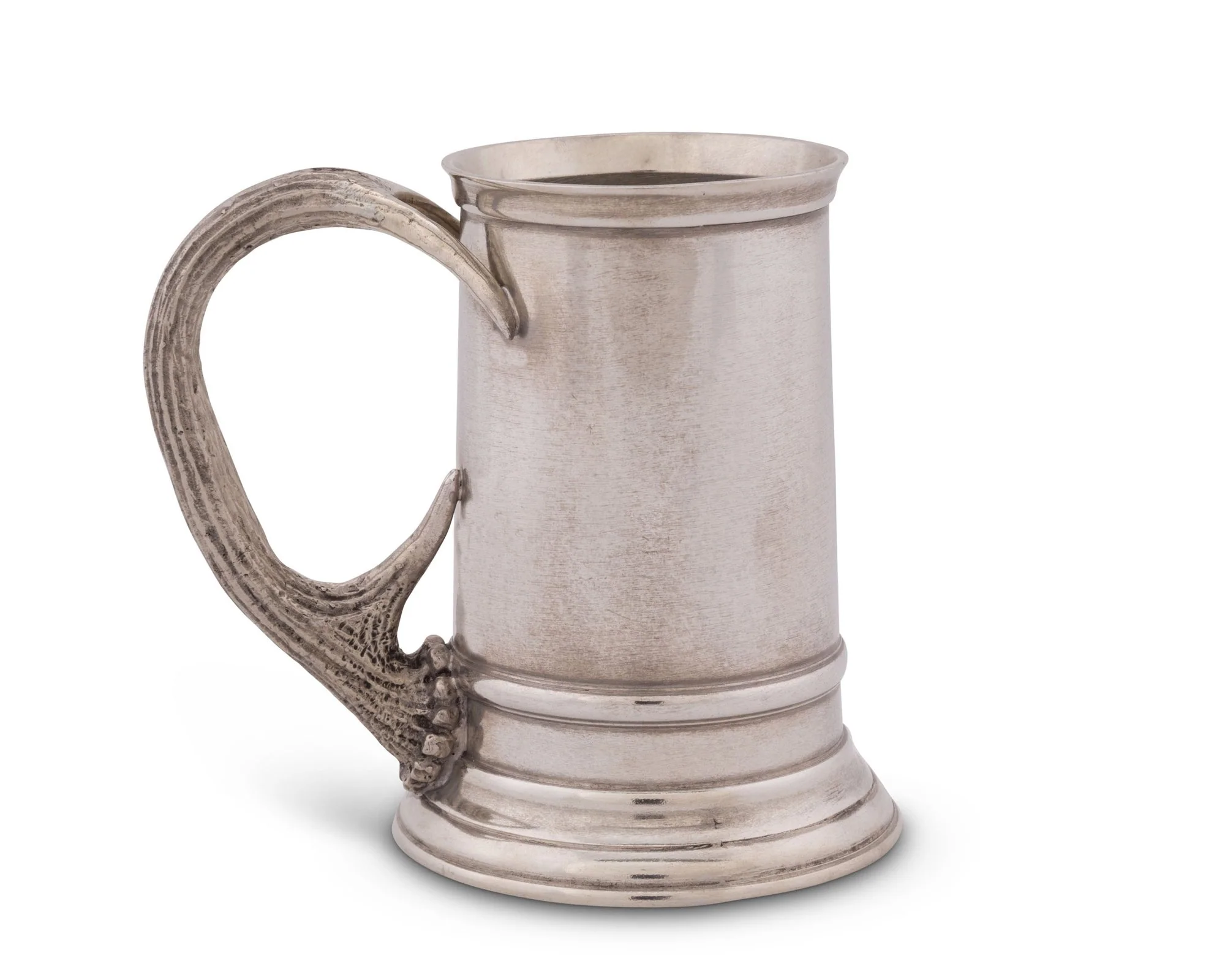 Vagabond House Pewter English Mug With Composite Antler Handle