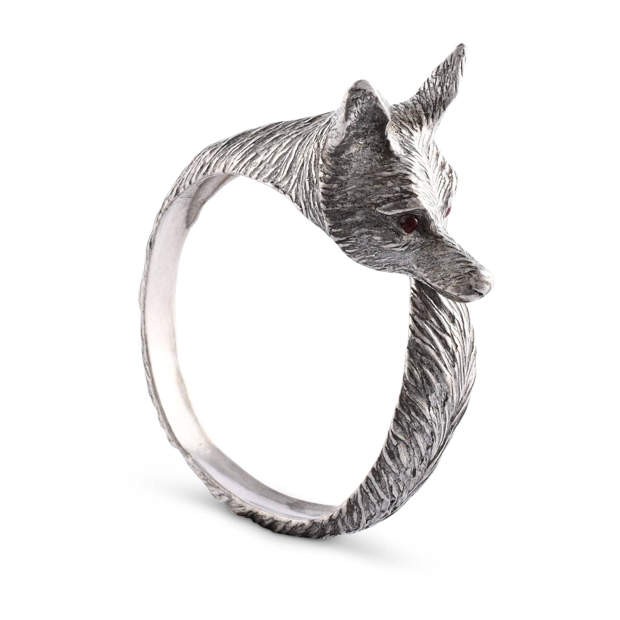 Vagabond House Pewter Fox Napkin Ring