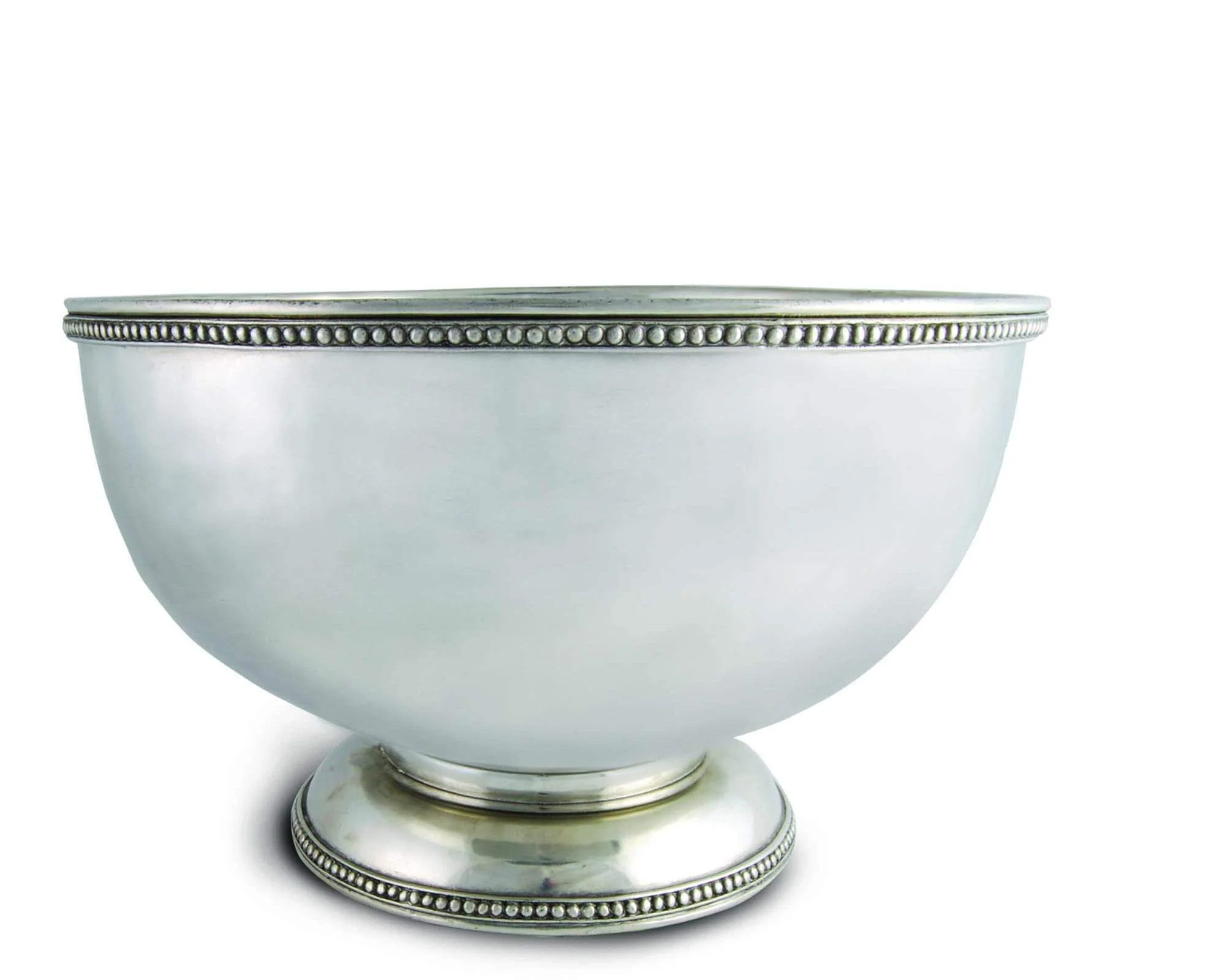 Vagabond House Pewter Medici Bead Ice Tub/punch Bowl