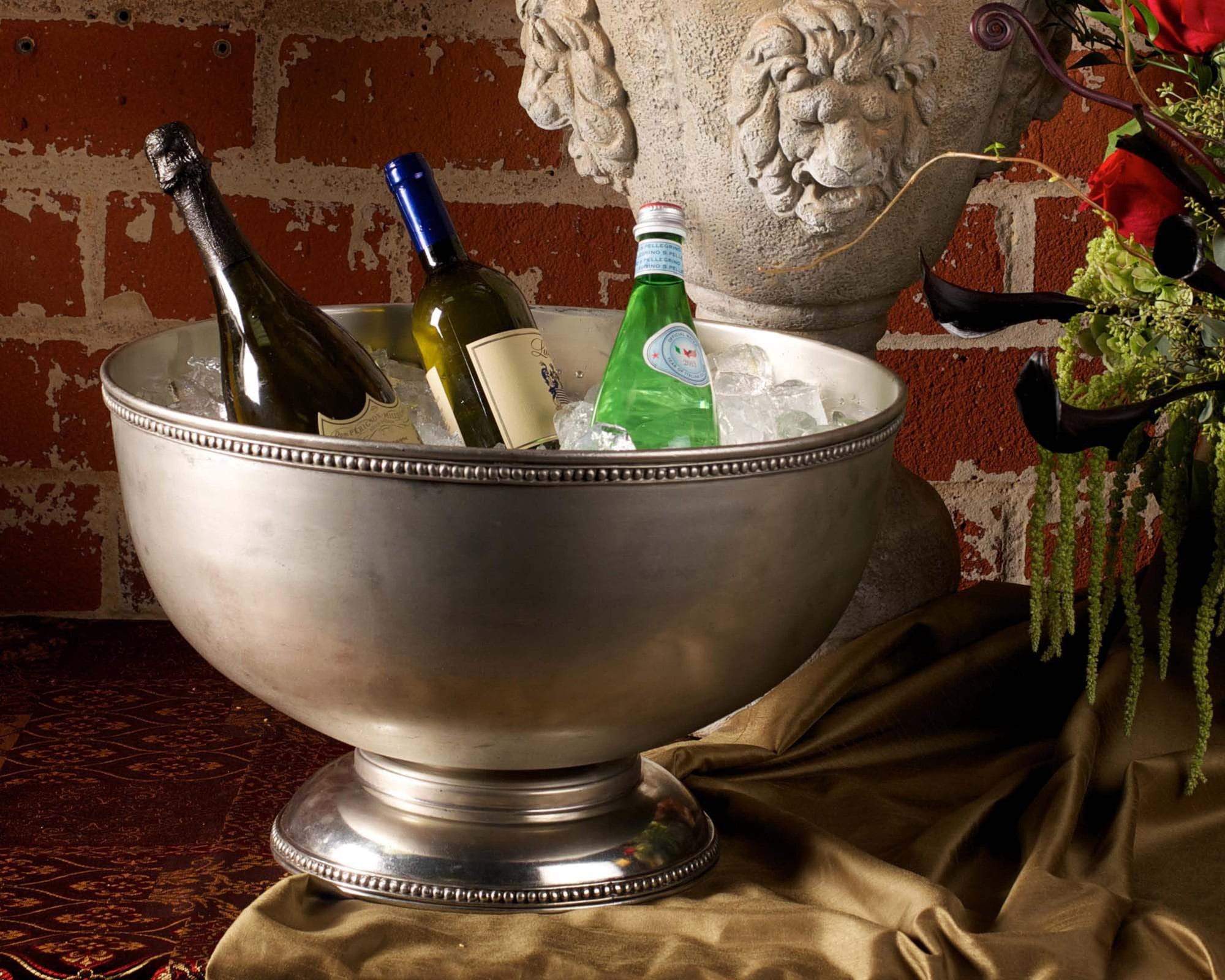 Vagabond House Pewter Medici Bead Ice Tub/punch Bowl - Image 2