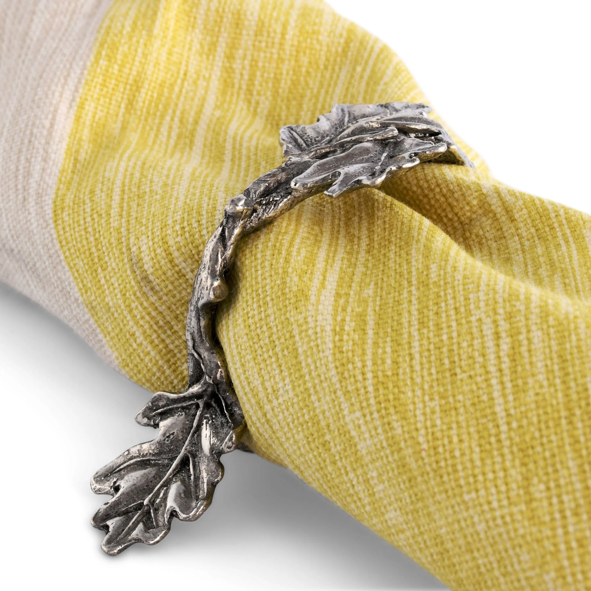 Vagabond House Pewter Oak Branch Napkin Ring - Image 2