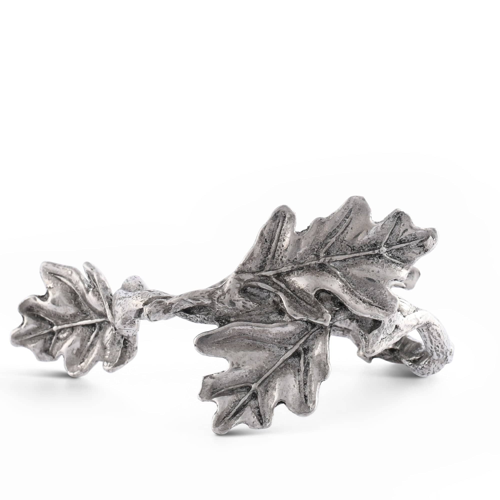 Vagabond House Pewter Oak Branch Napkin Ring - Image 5
