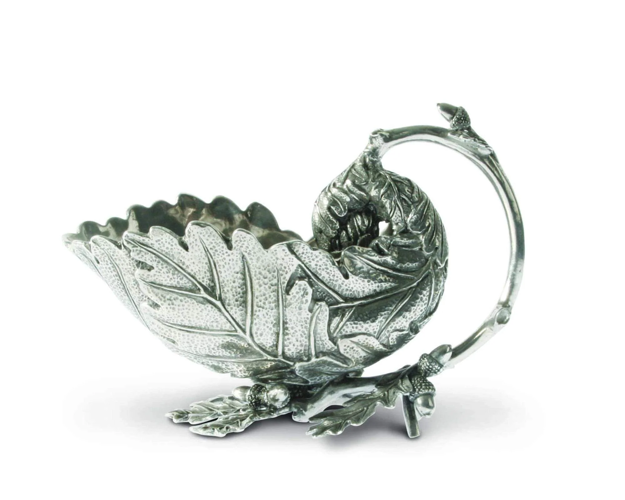 Vagabond House Pewter Oak Leaf Gravy Boat