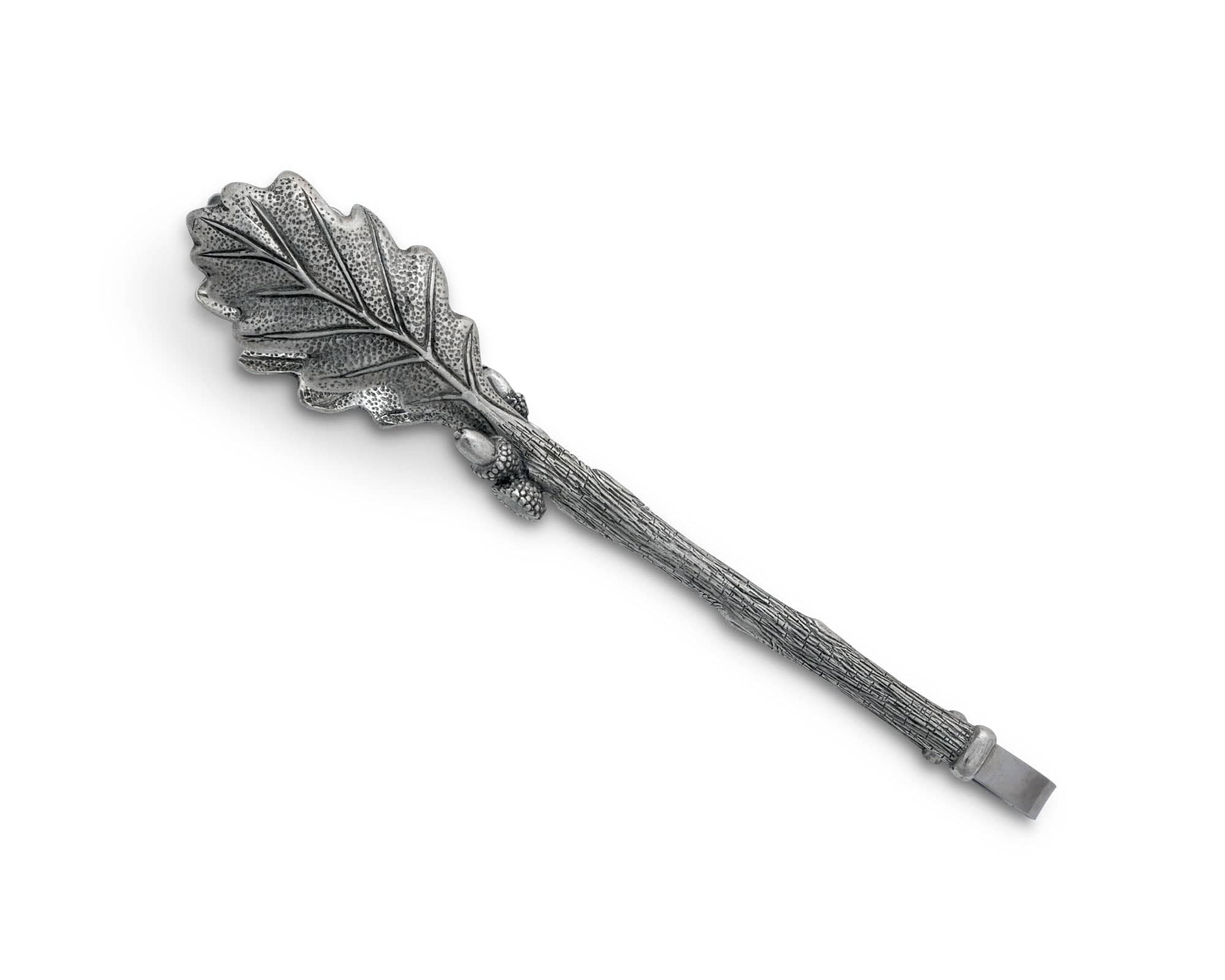 Vagabond House Pewter Oak Leaf Pattern Ice / Bread Tongs - Image 2