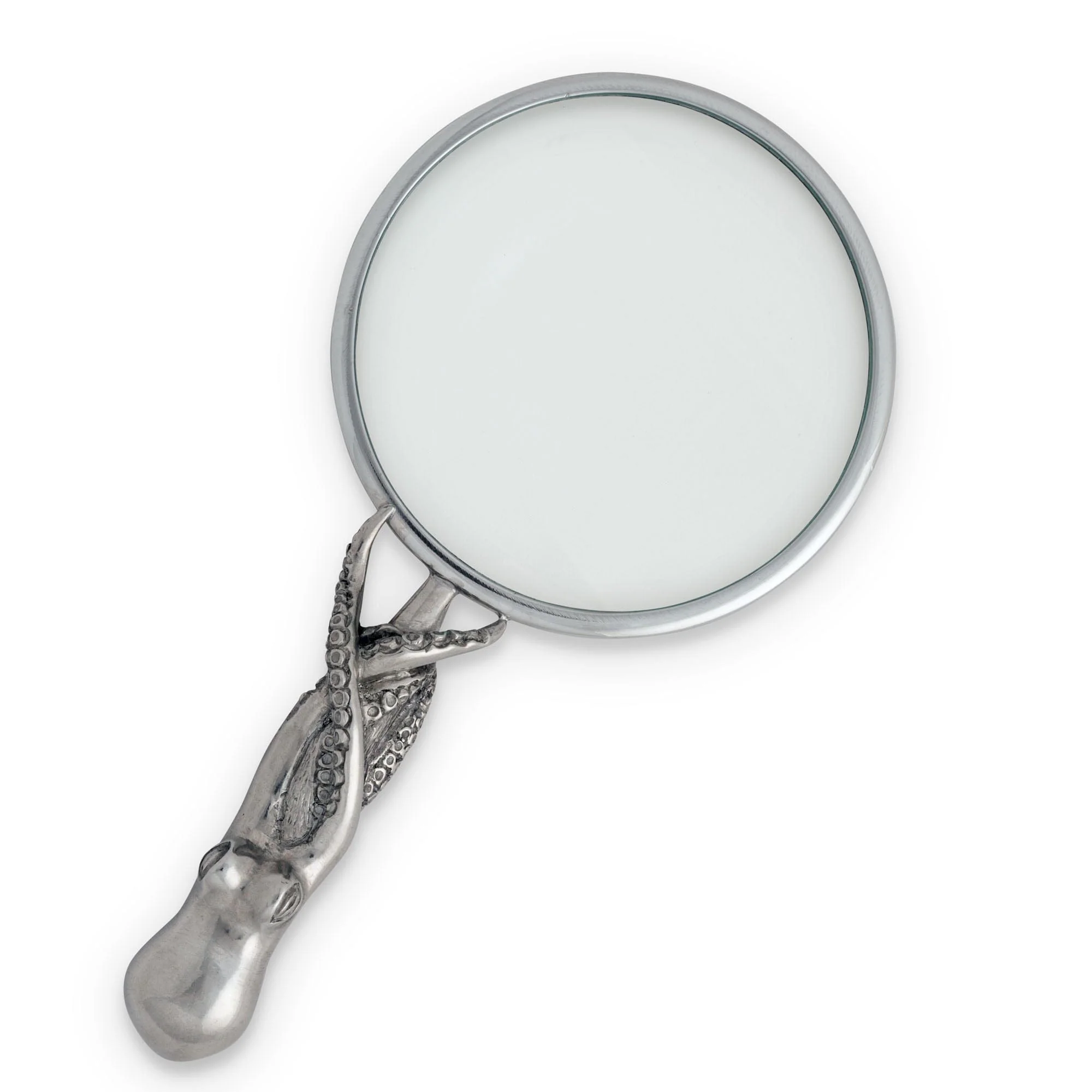 Vagabond House Pewter Octopus Handle Magnifier 4 inches
