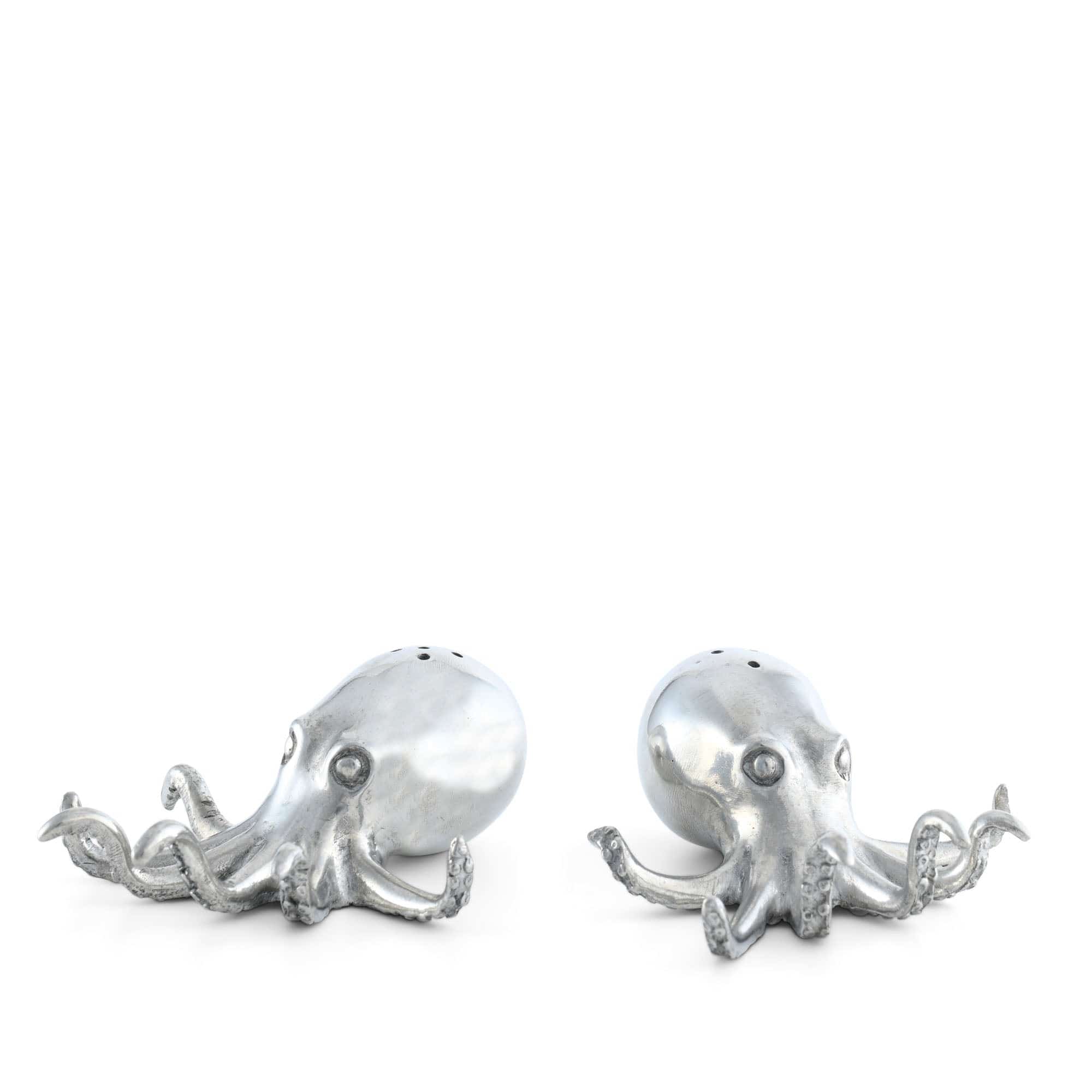 Vagabond House Pewter Octopus Salt & Pepper Set