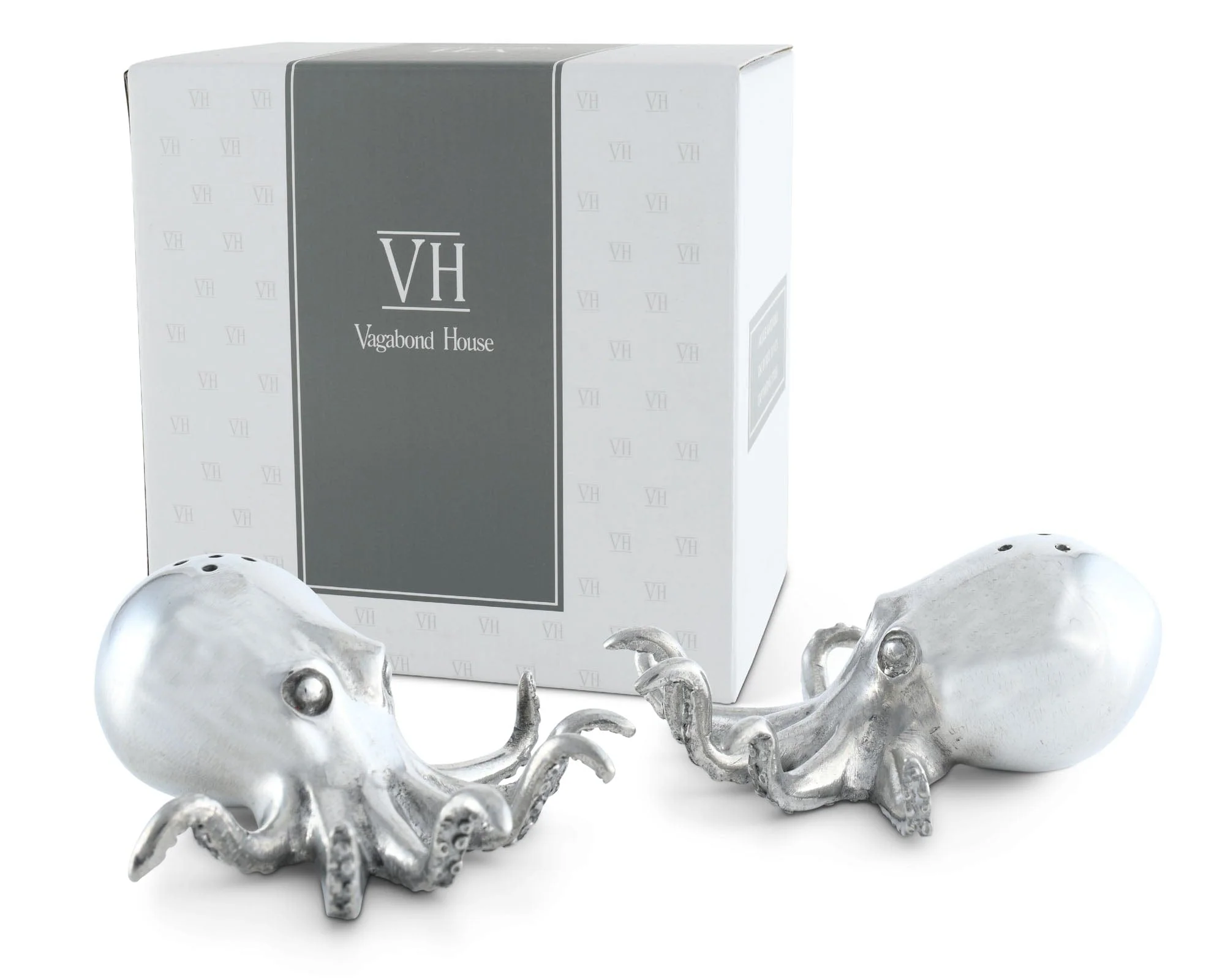 Vagabond House Pewter Octopus Salt & Pepper Set - Image 3