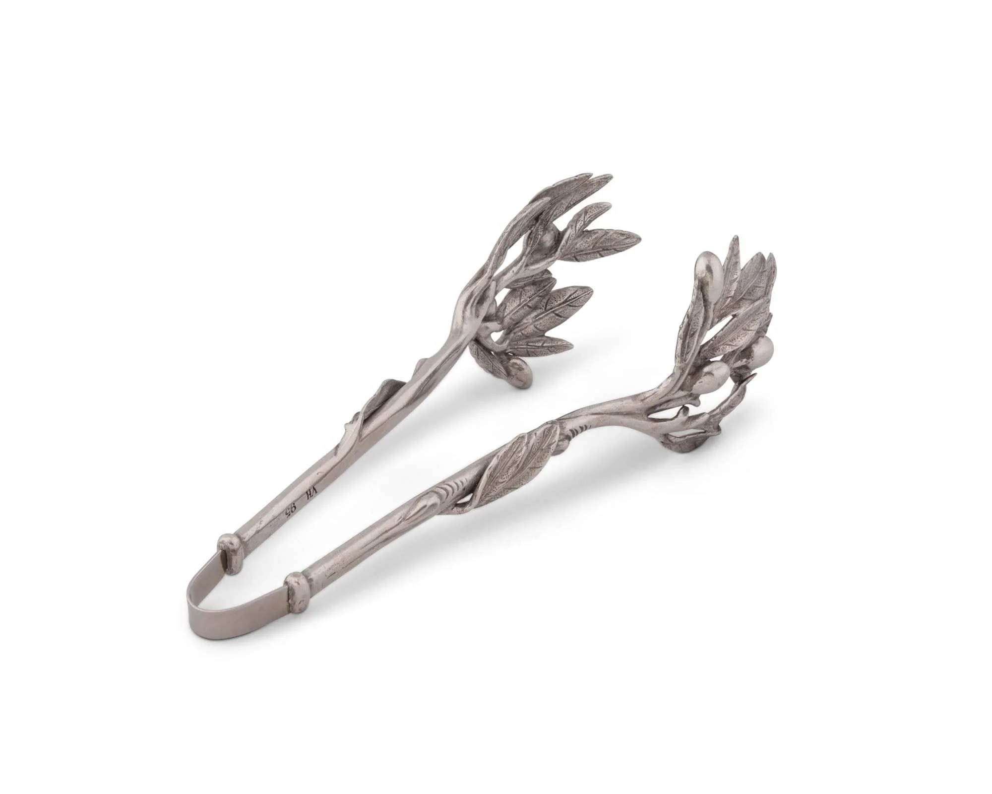 Vagabond House Pewter Olive Pattern Ice / Bread Tongs - Image 4