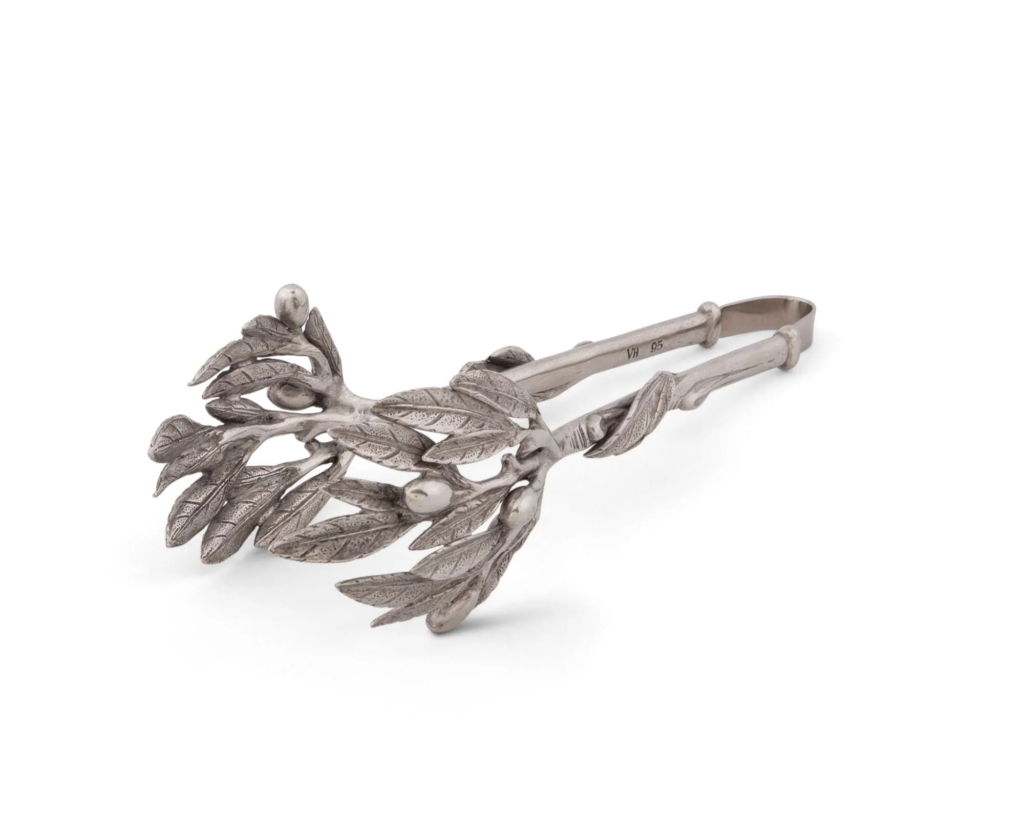 Vagabond House Pewter Olive Pattern Ice / Bread Tongs - Image 5
