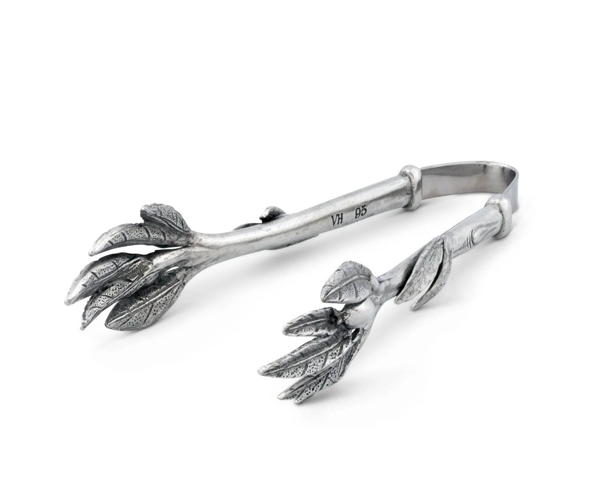 Vagabond House Pewter Olive Pattern Nuts and Olives Tongs - Image 5