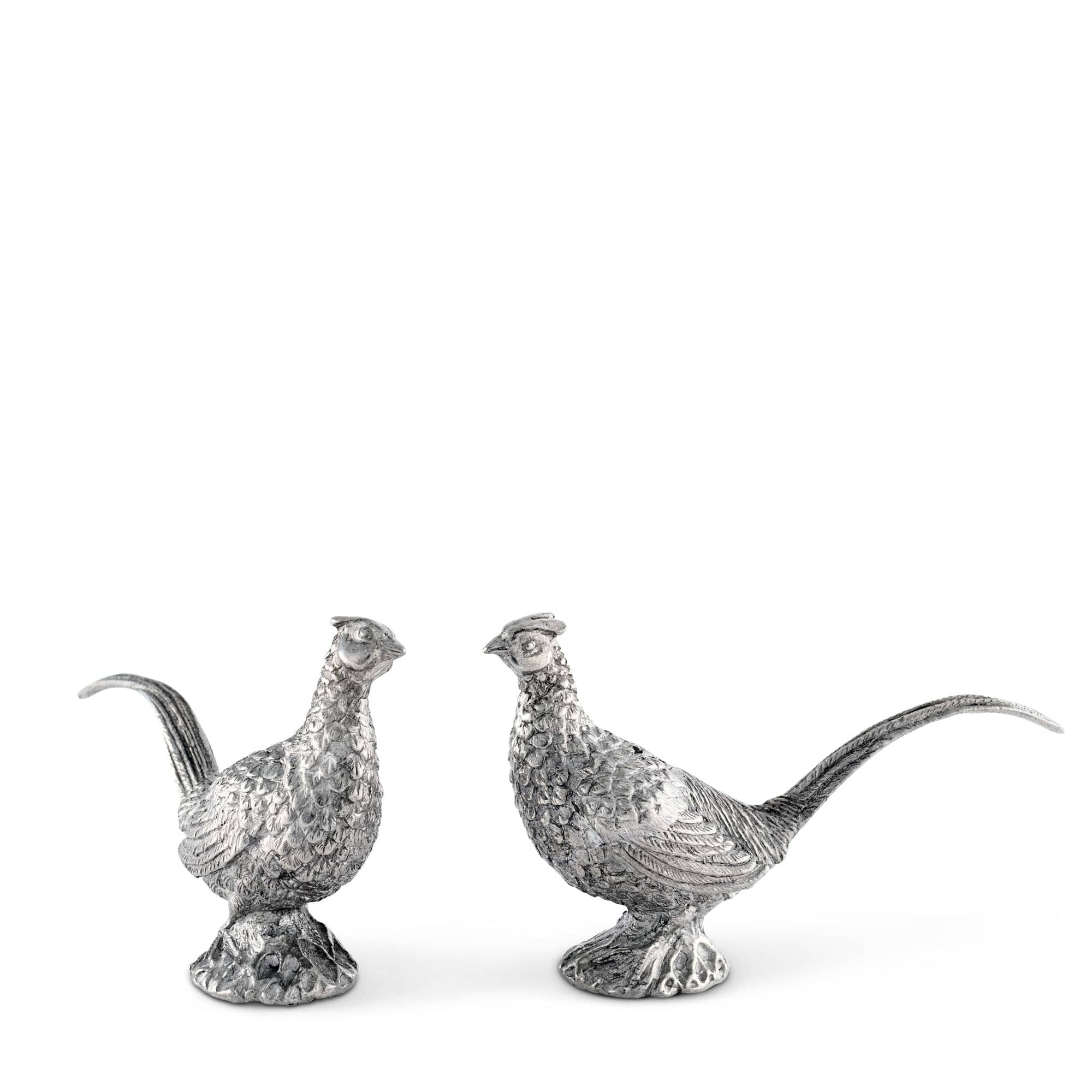 Vagabond House Pewter Pheasants Salt & Pepper Set