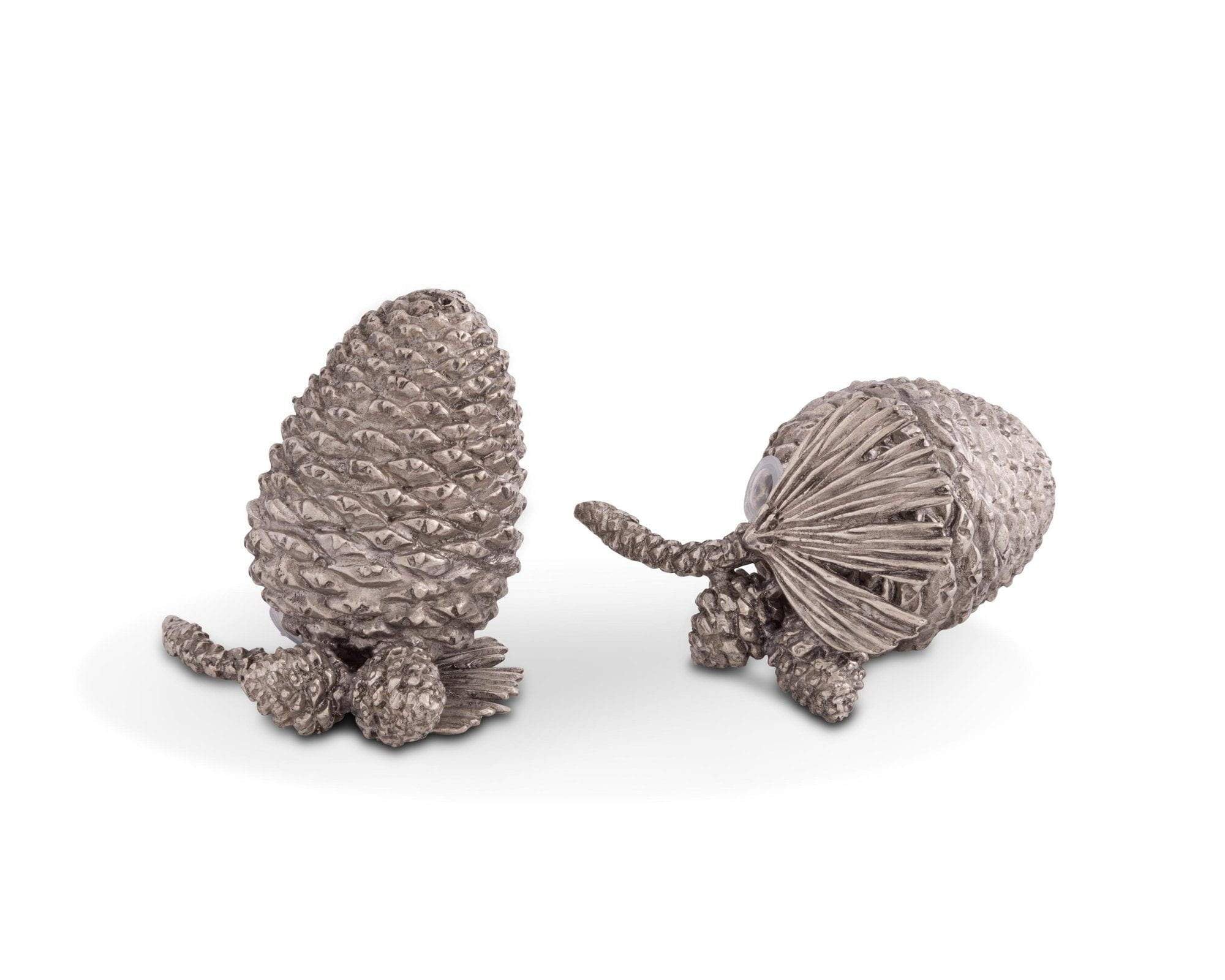 Vagabond House Pewter Pine Cones Salt & Pepper Set - Image 2