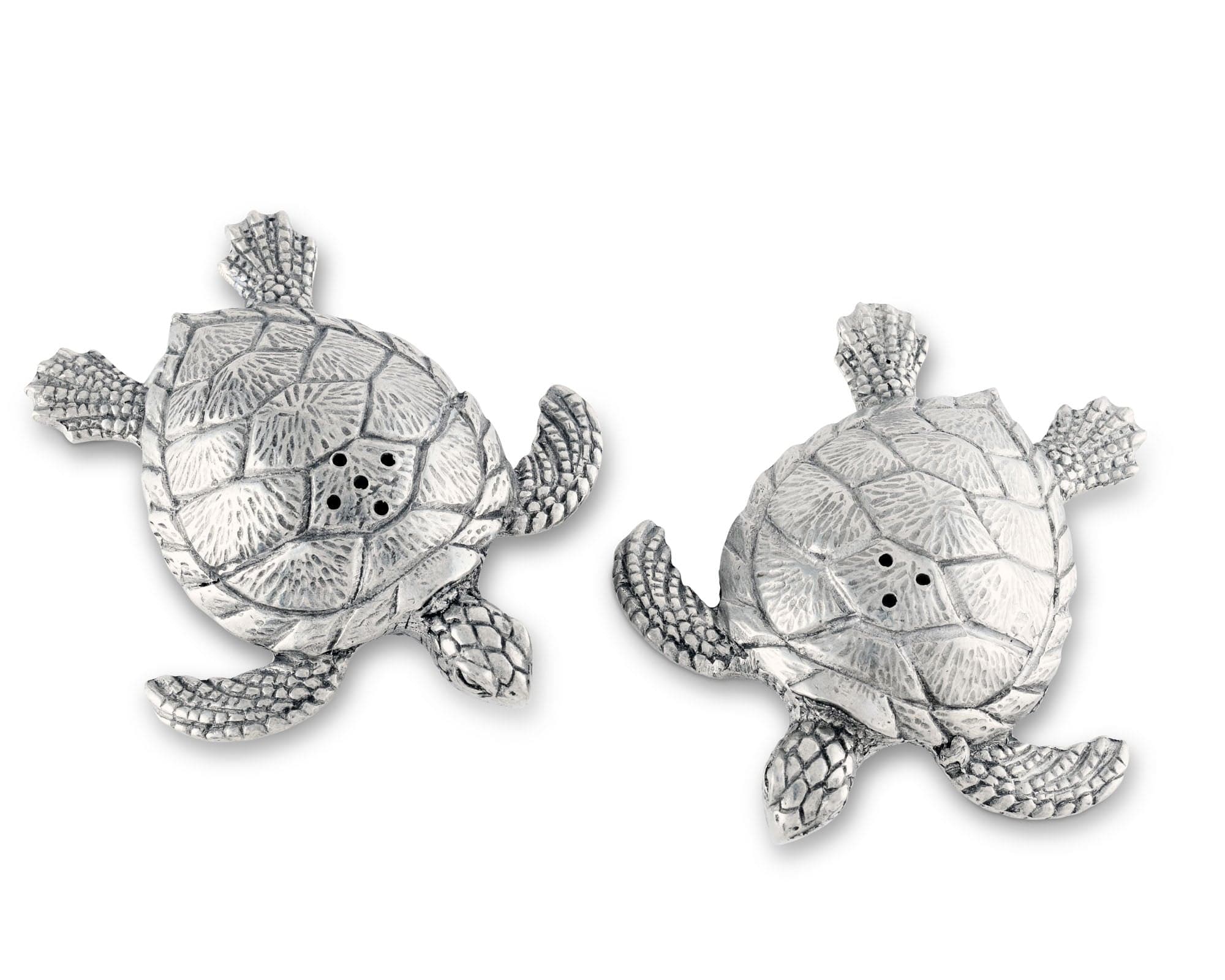 Vagabond House Pewter Sea Turtles Salt & Pepper Set - Image 3