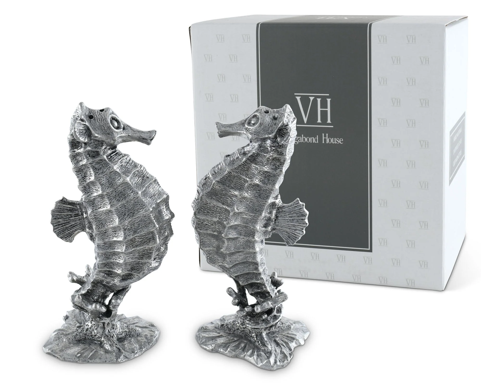 Vagabond House Pewter Seahorses Salt & Pepper Set - Image 7