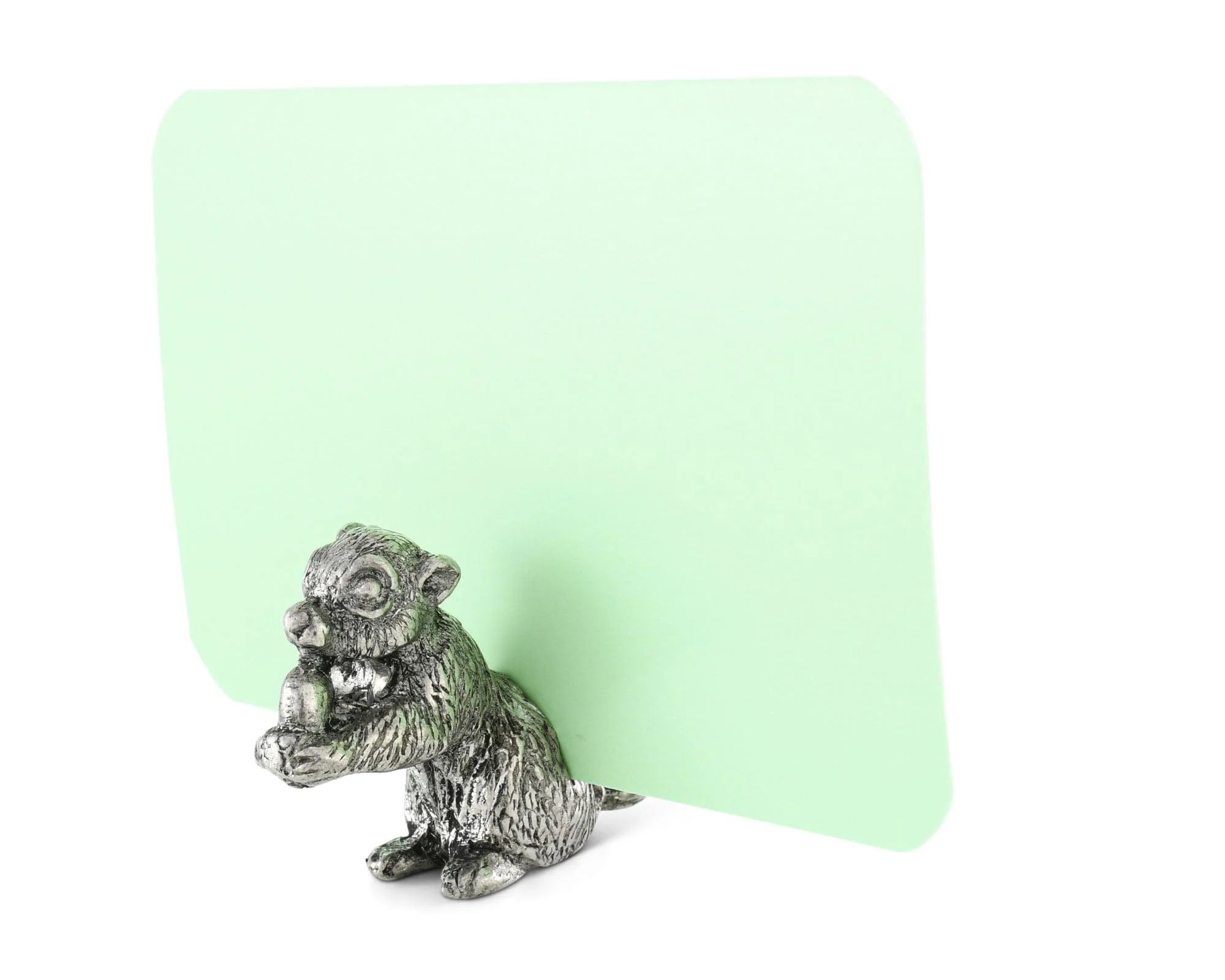 Vagabond House Pewter Squirrel Place Card Holder - Image 2