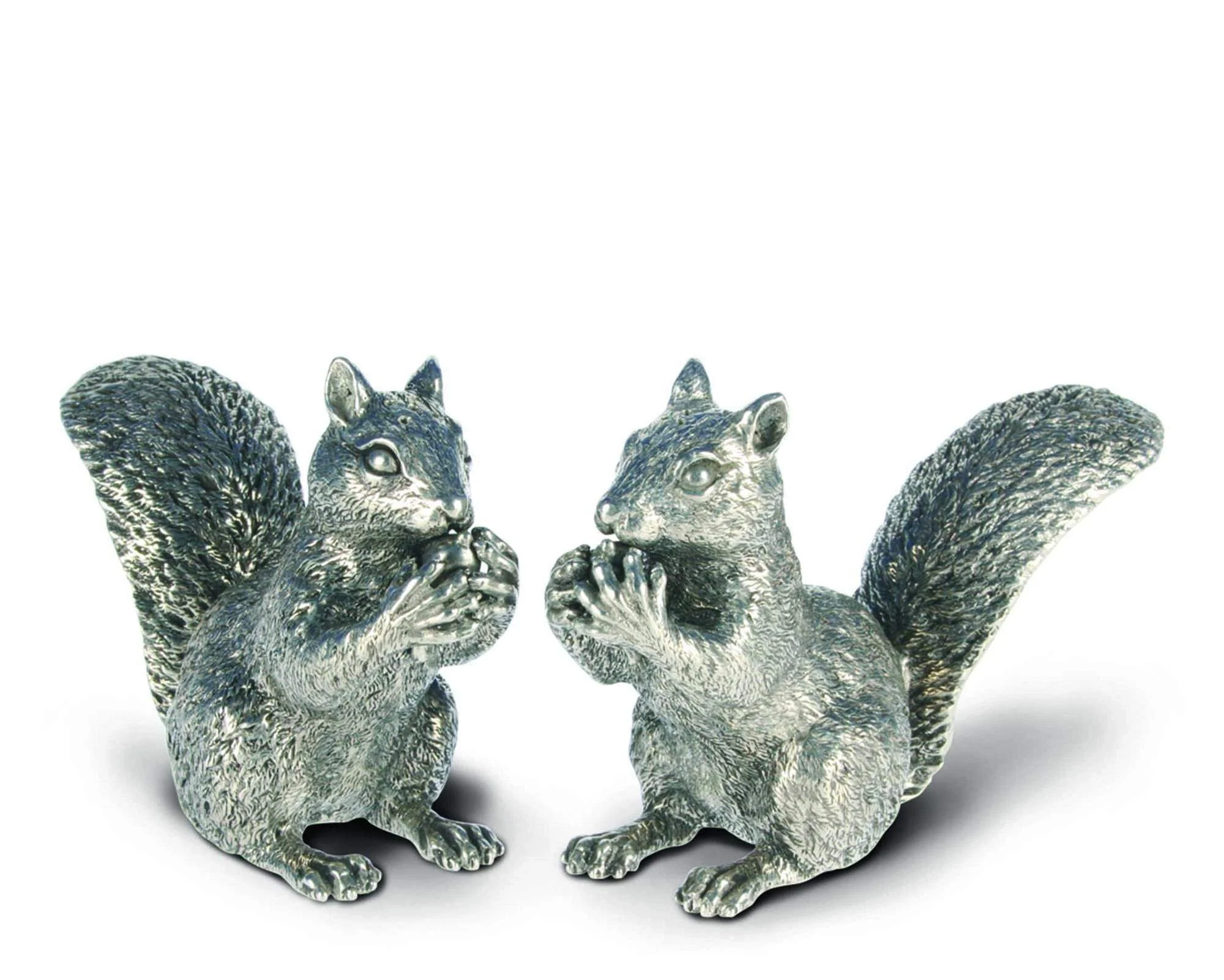 Vagabond House Pewter Squirrels Salt & Pepper Set