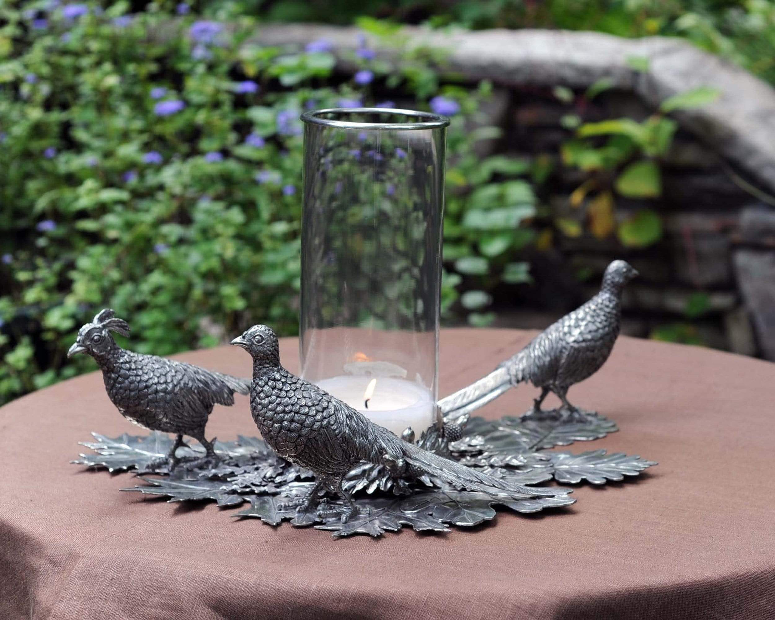 Vagabond House Pheasant Candle Centerpiece