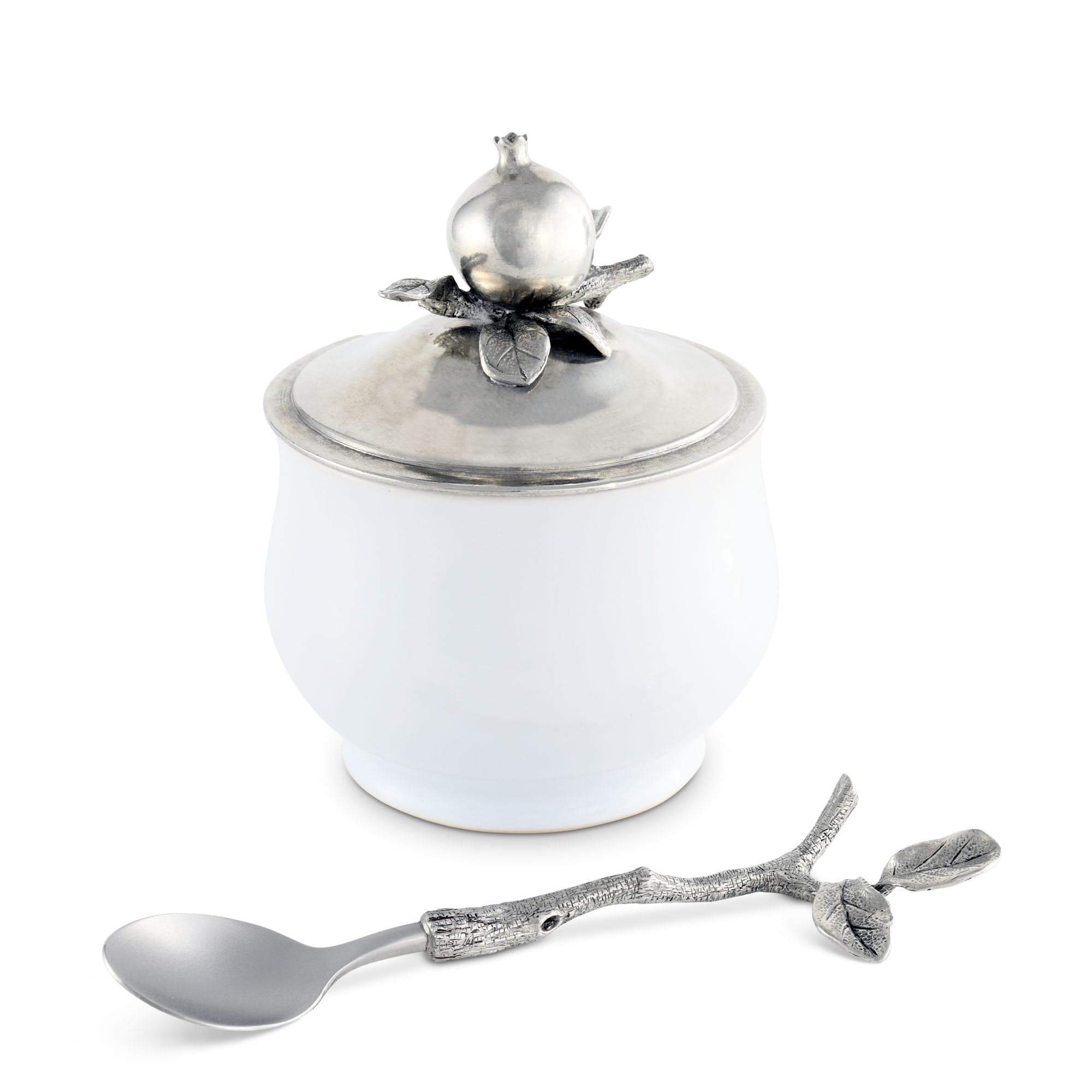 Vagabond House Pomegranate Sugar Bowl and Spoon - Image 4