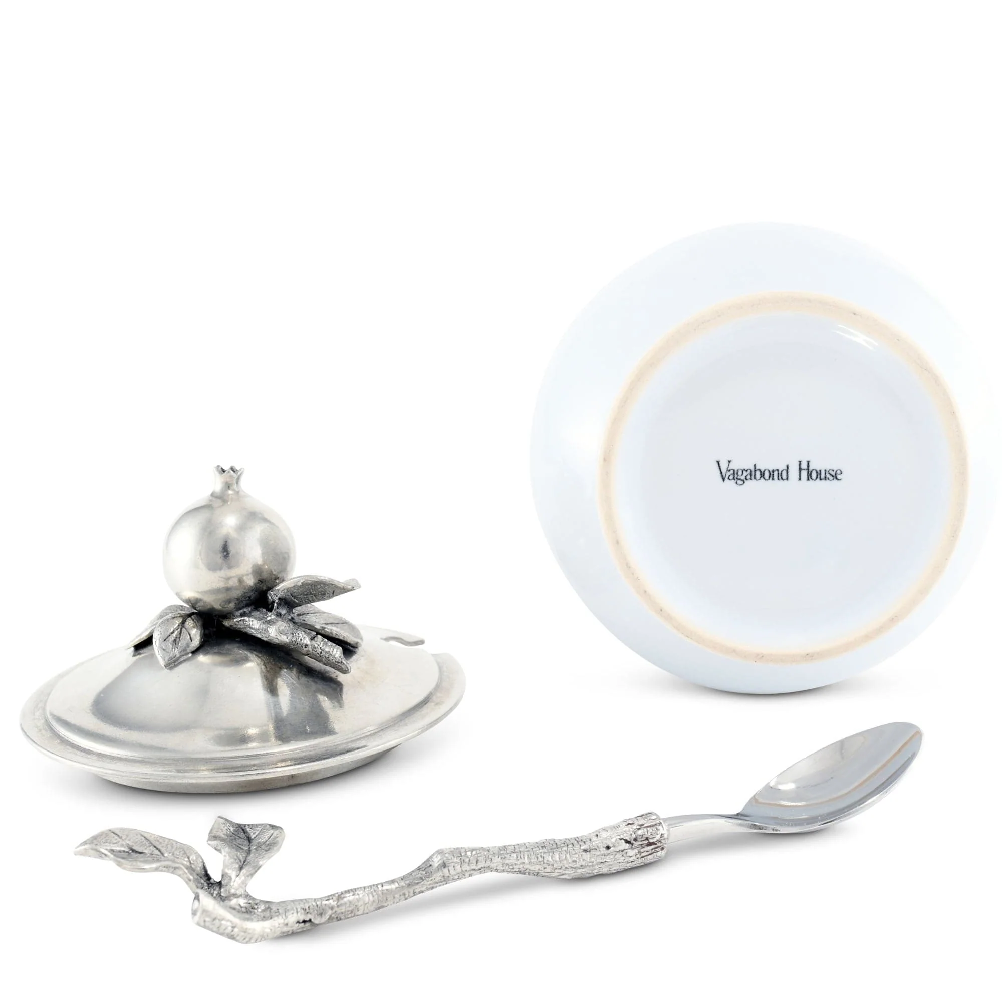 Vagabond House Pomegranate Sugar Bowl and Spoon - Image 5