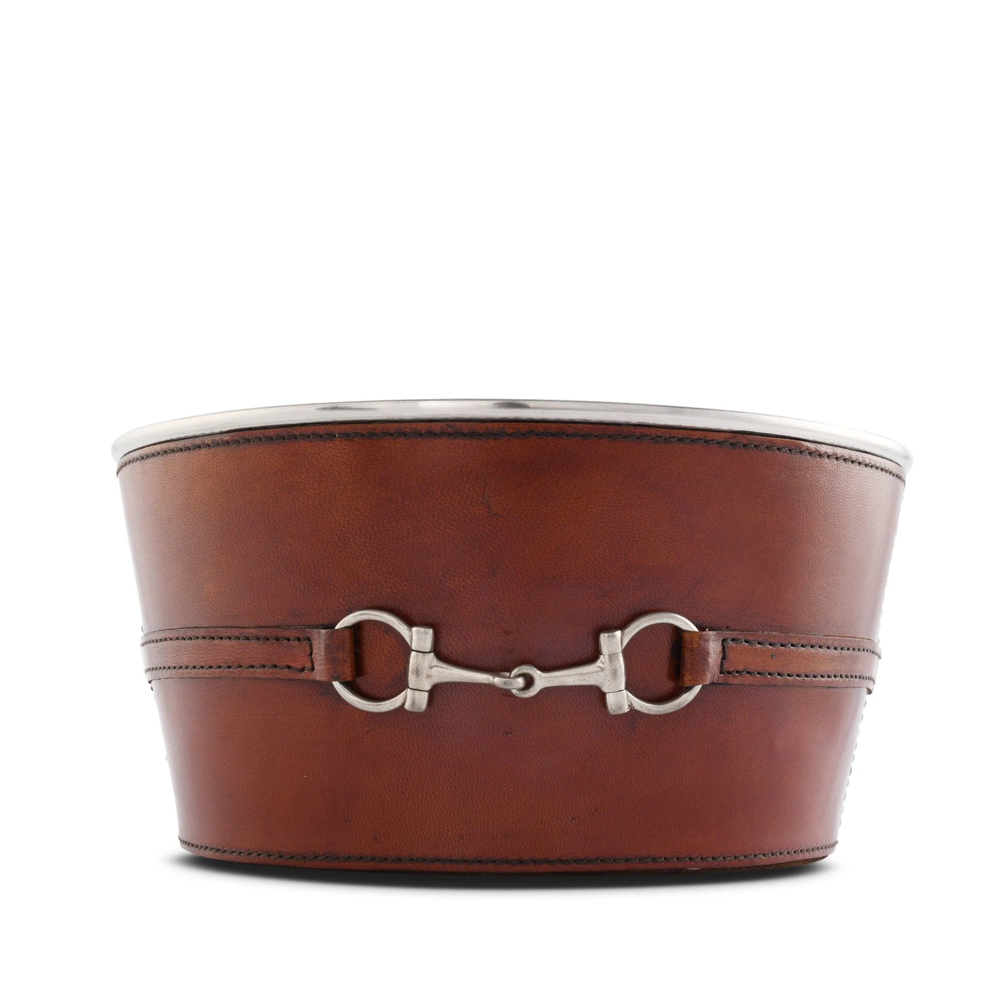 Vagabond House Premium Genuine Leather Bit Ice Tub – Sophisticated Beverage Cooler - Image 2