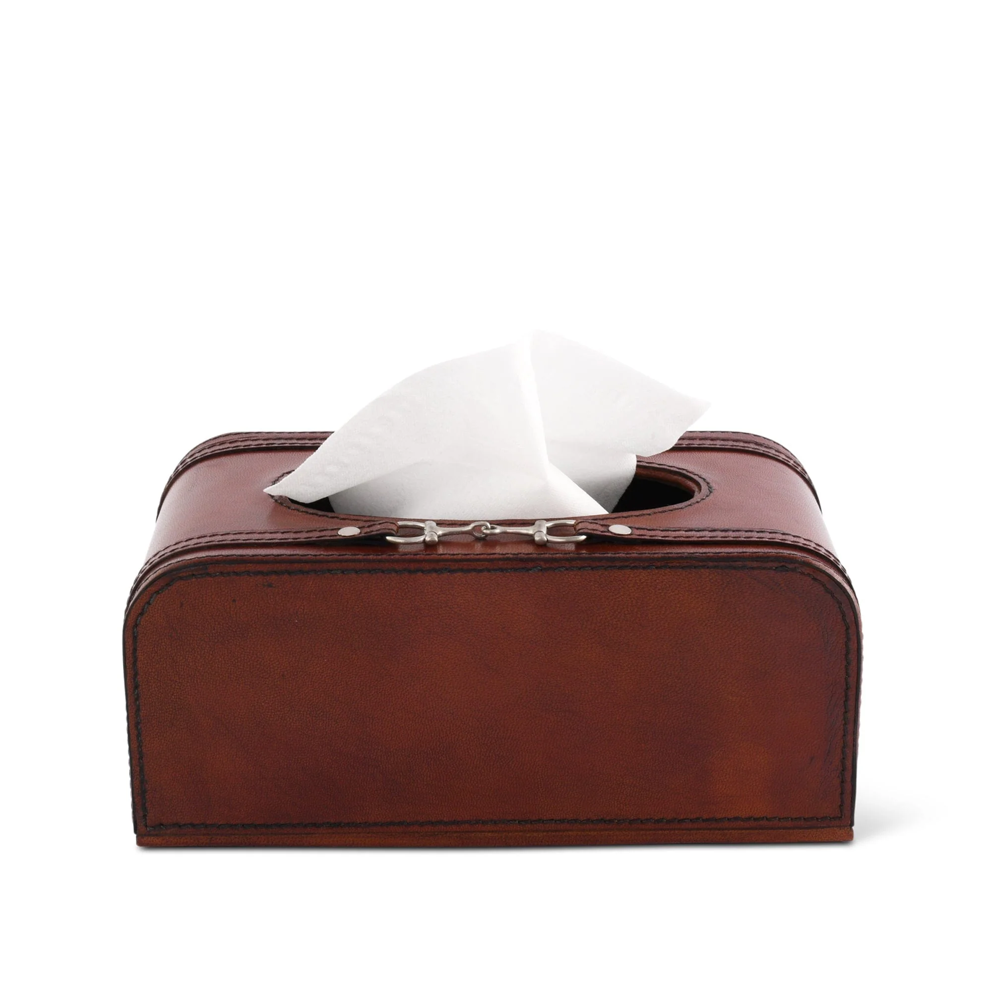 Vagabond House Premium Genuine Leather Bit Tissue Box - Image 2