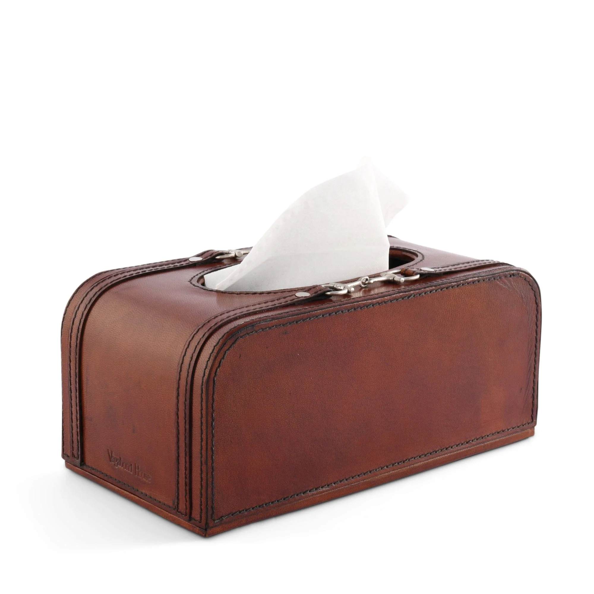 Vagabond House Premium Genuine Leather Bit Tissue Box - Image 3