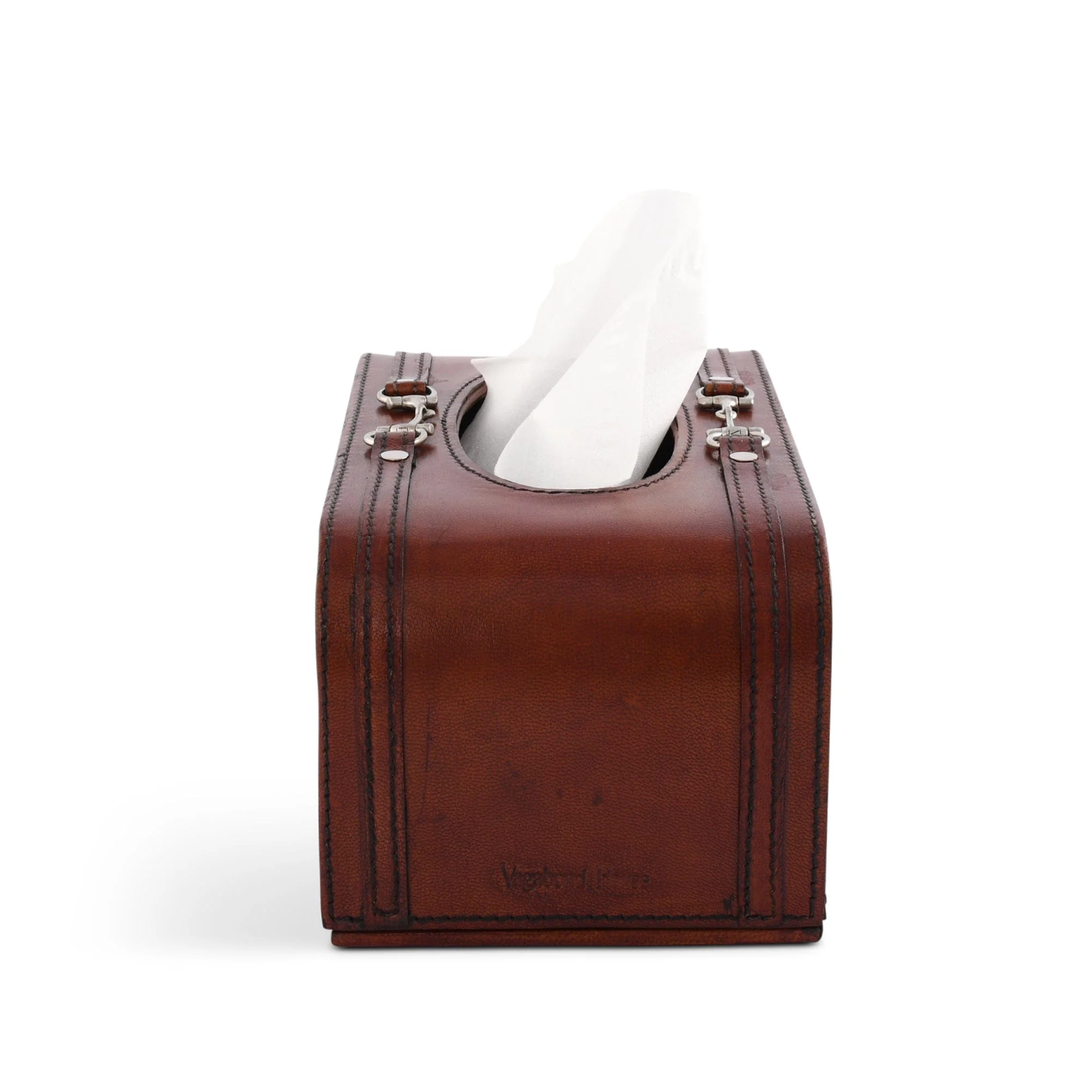 Vagabond House Premium Genuine Leather Bit Tissue Box - Image 4